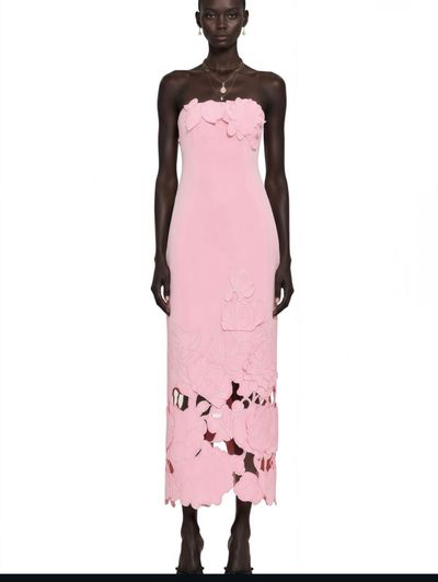 Miss Rosier Inga Pink Strapless Dress by Miss Rosier | Pickle