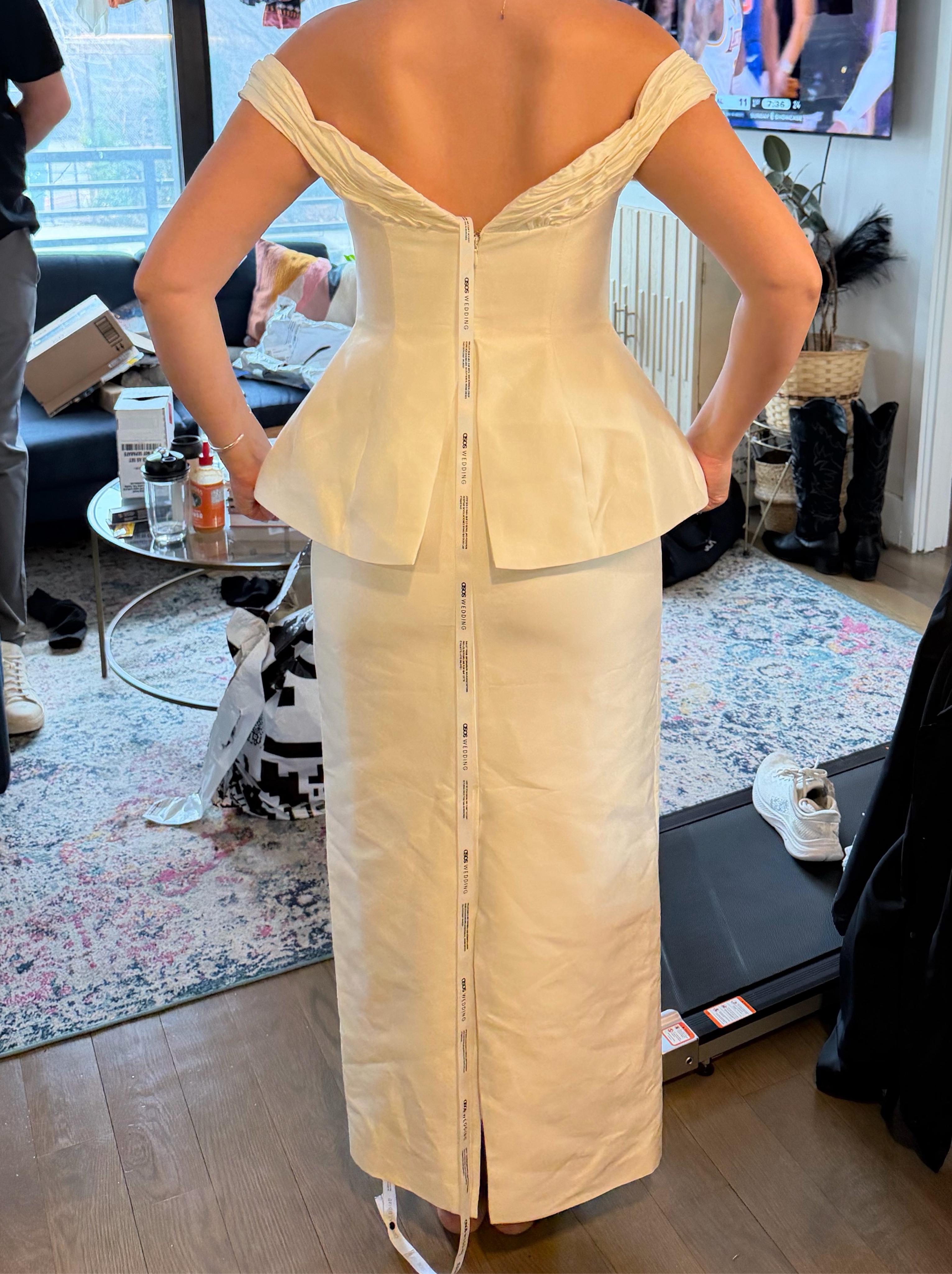 asos design dresses ASOS DESIGN Satin Pleated Plunge Maxi Dress with Open Back in Gold