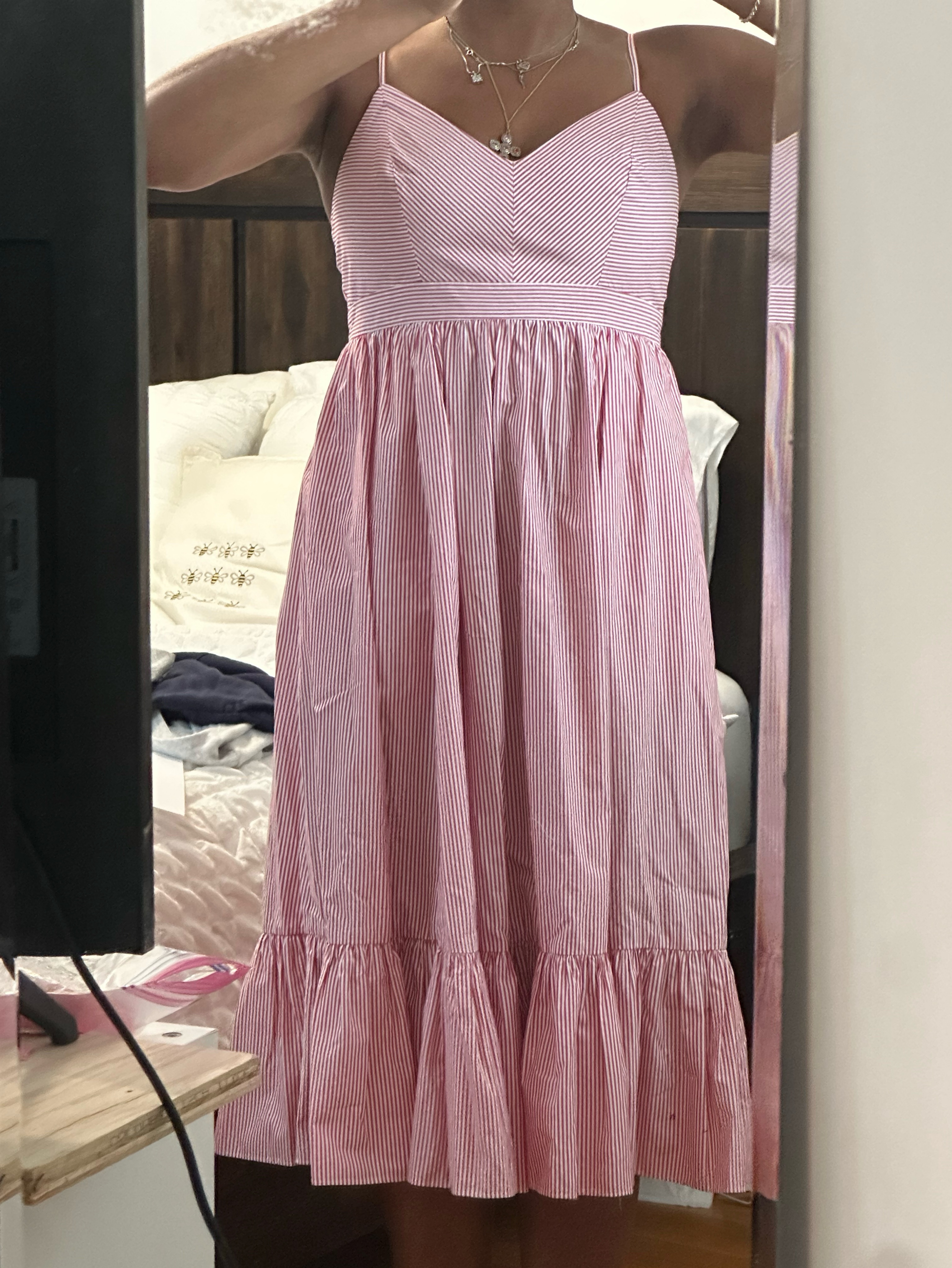 j crew pink midi dress The Pink Dress Of My Dreams!