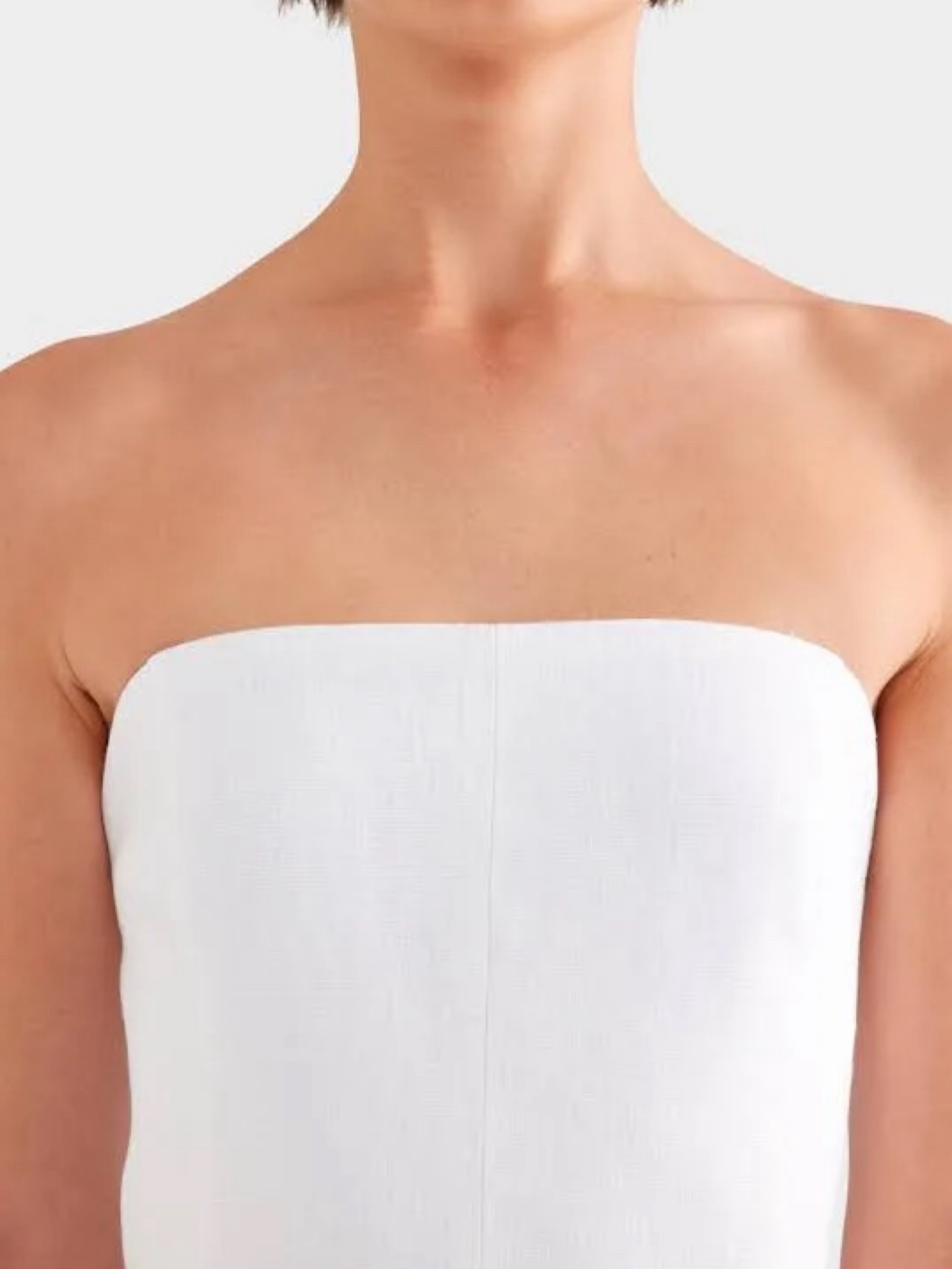 venroy white linen dress Womens Womens Womens Strapless Linen Mini Dress White