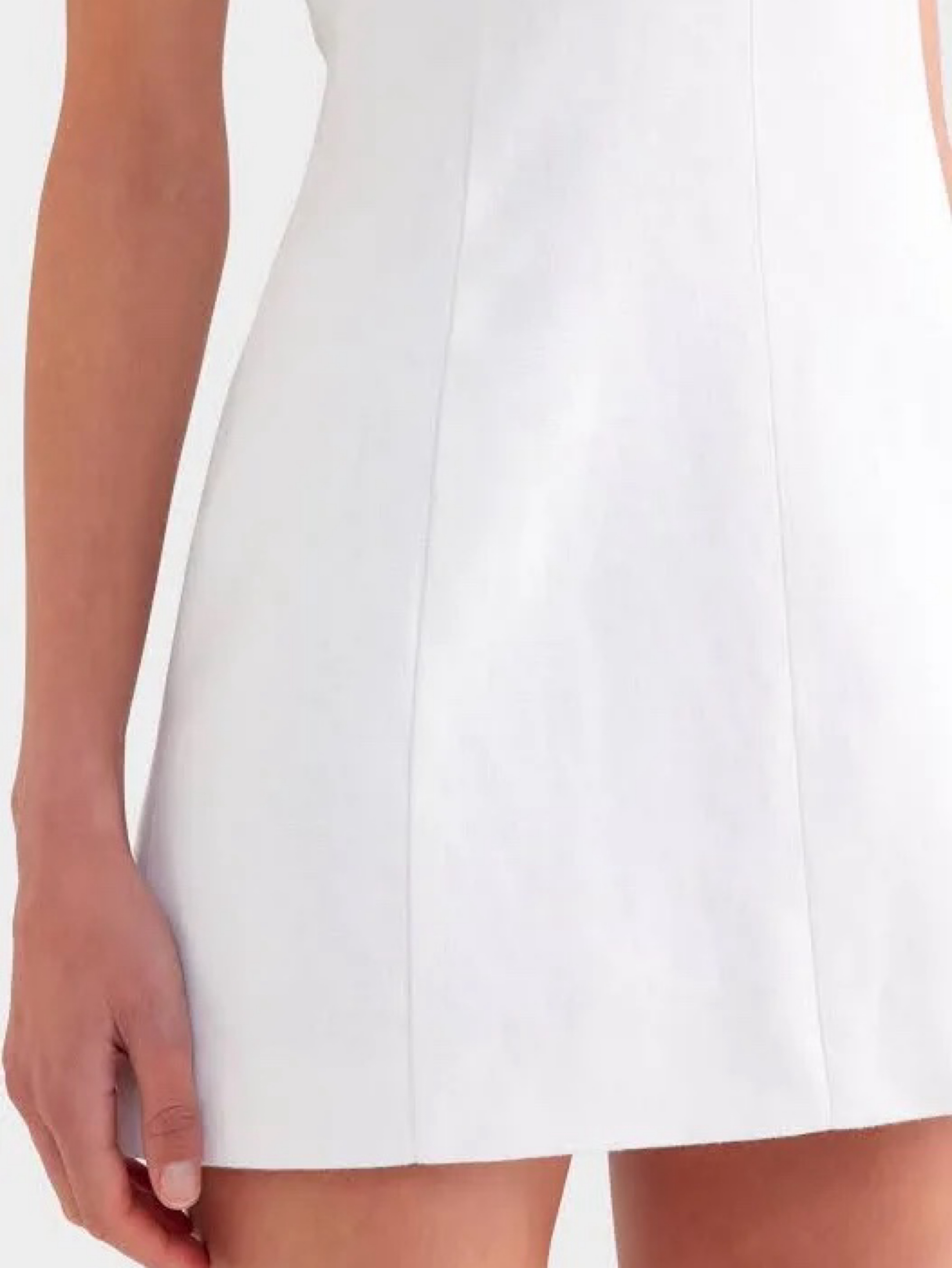 venroy linen strapless mini dress Womens Strapless Panelled Linen Mini Dress in Dusty Yellow