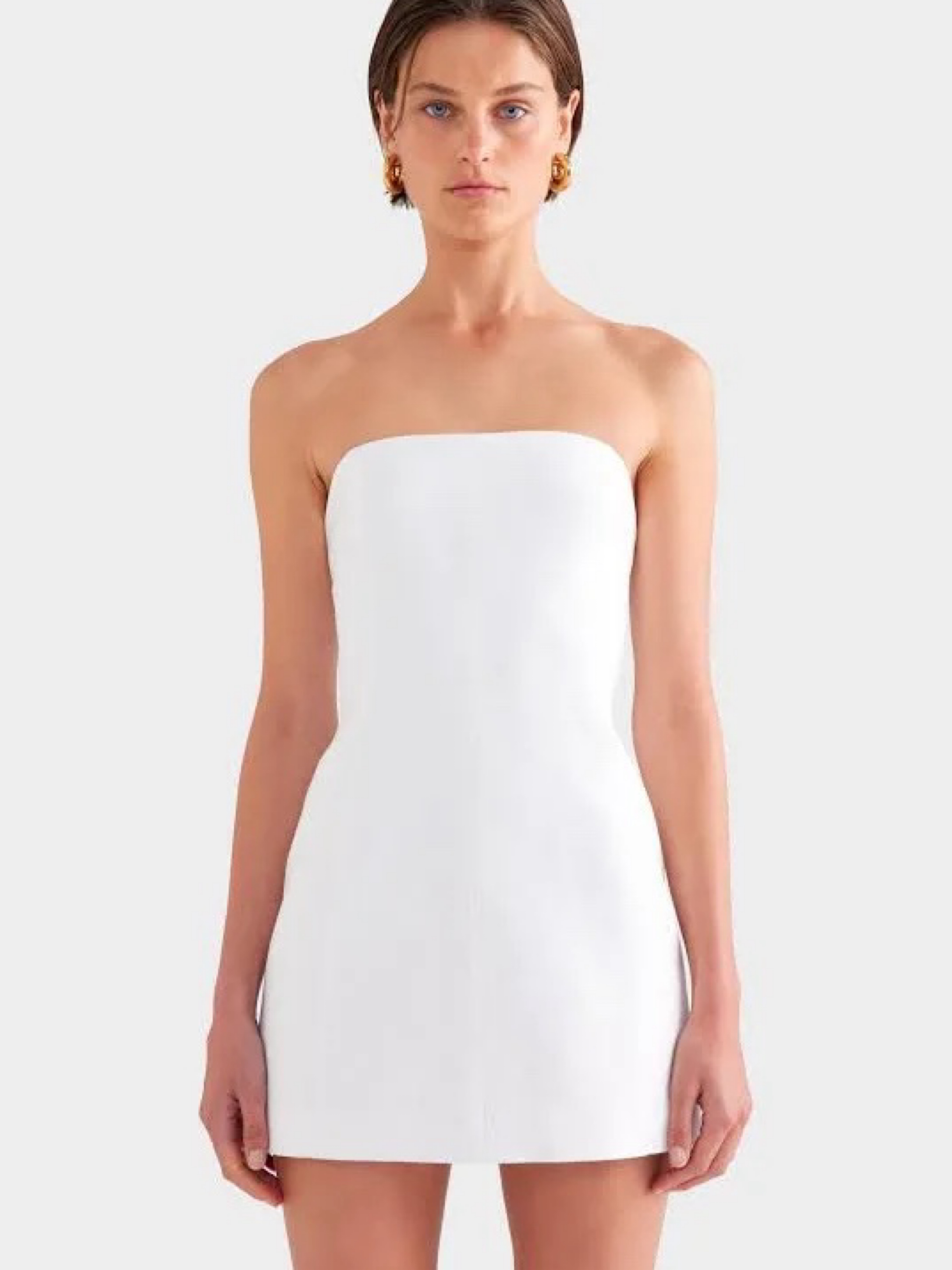 white formal dresses A Line Spaghetti Straps Backless Lace Beach Wedding Dresses, Whi – abcprom Color:Freesia category_festive-edit Sleeveless Fabric Amethyst Sequin Mini Dress