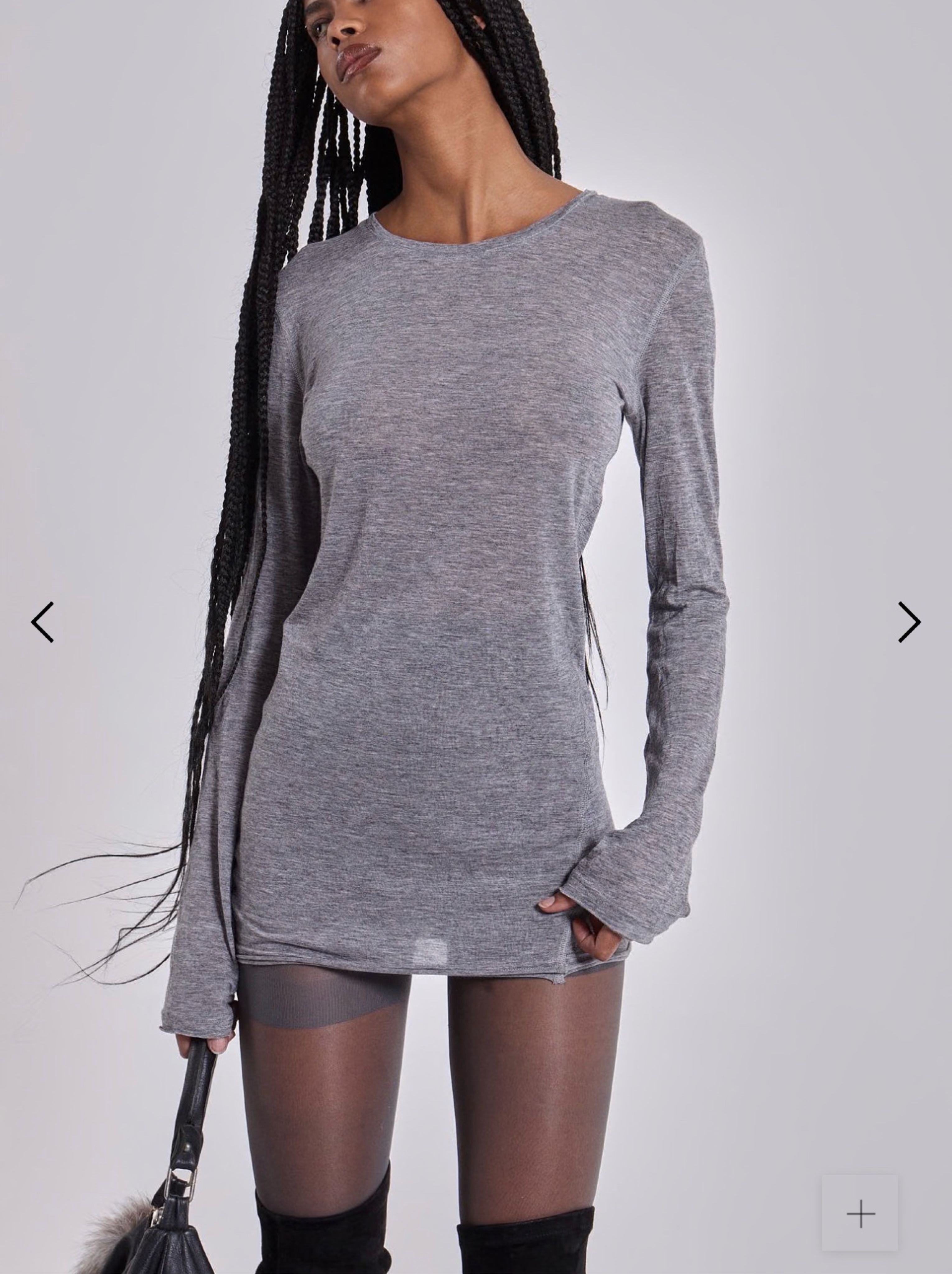 jaded london dress grey Jaded London Mist Mini Dress in Grey