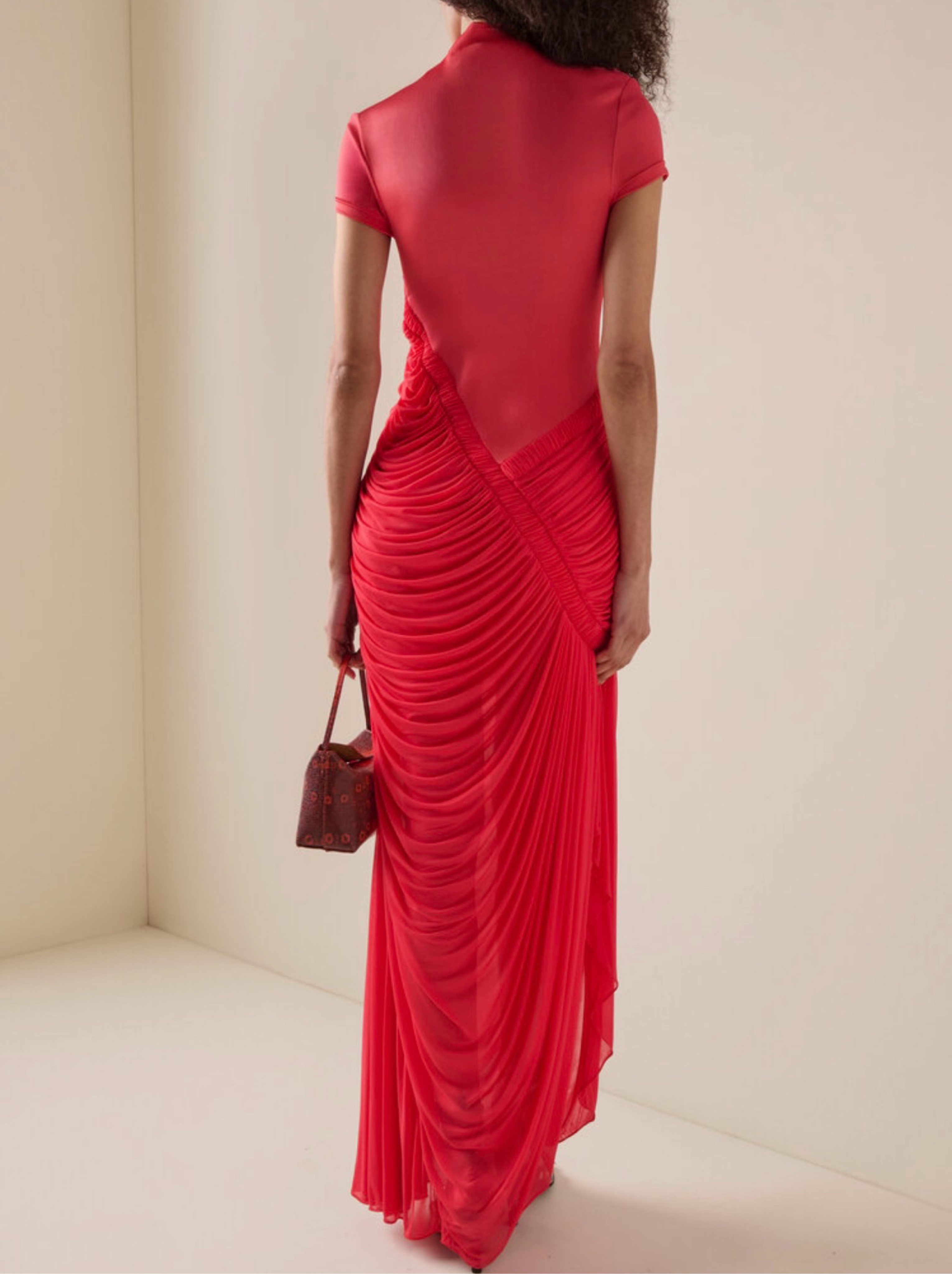 christopher esber red dress Molded Venus maxi dress in red - Christopher Esber