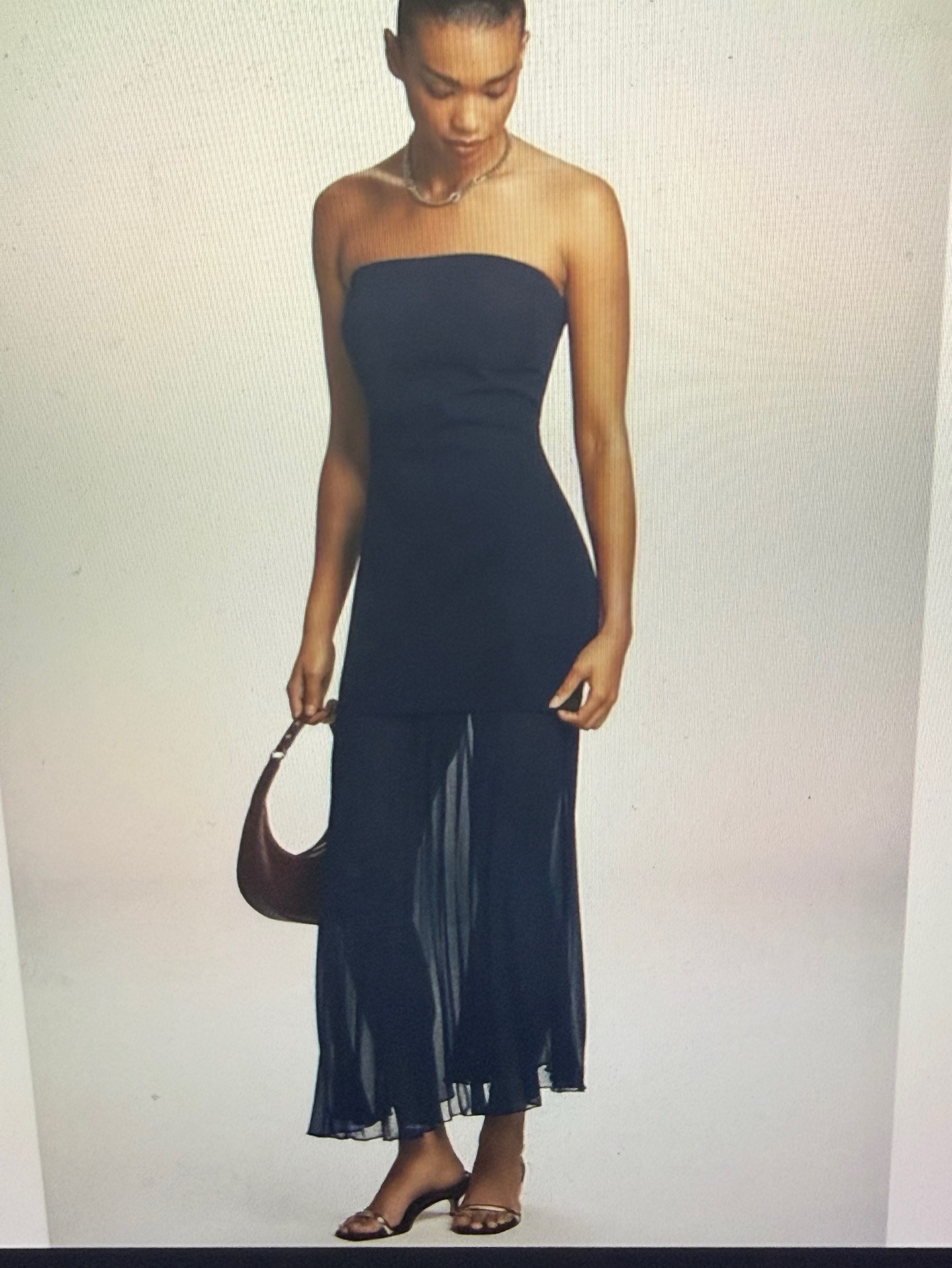 anthropologie strapless blue dress Anthropology by Size:Pre-order Size 14