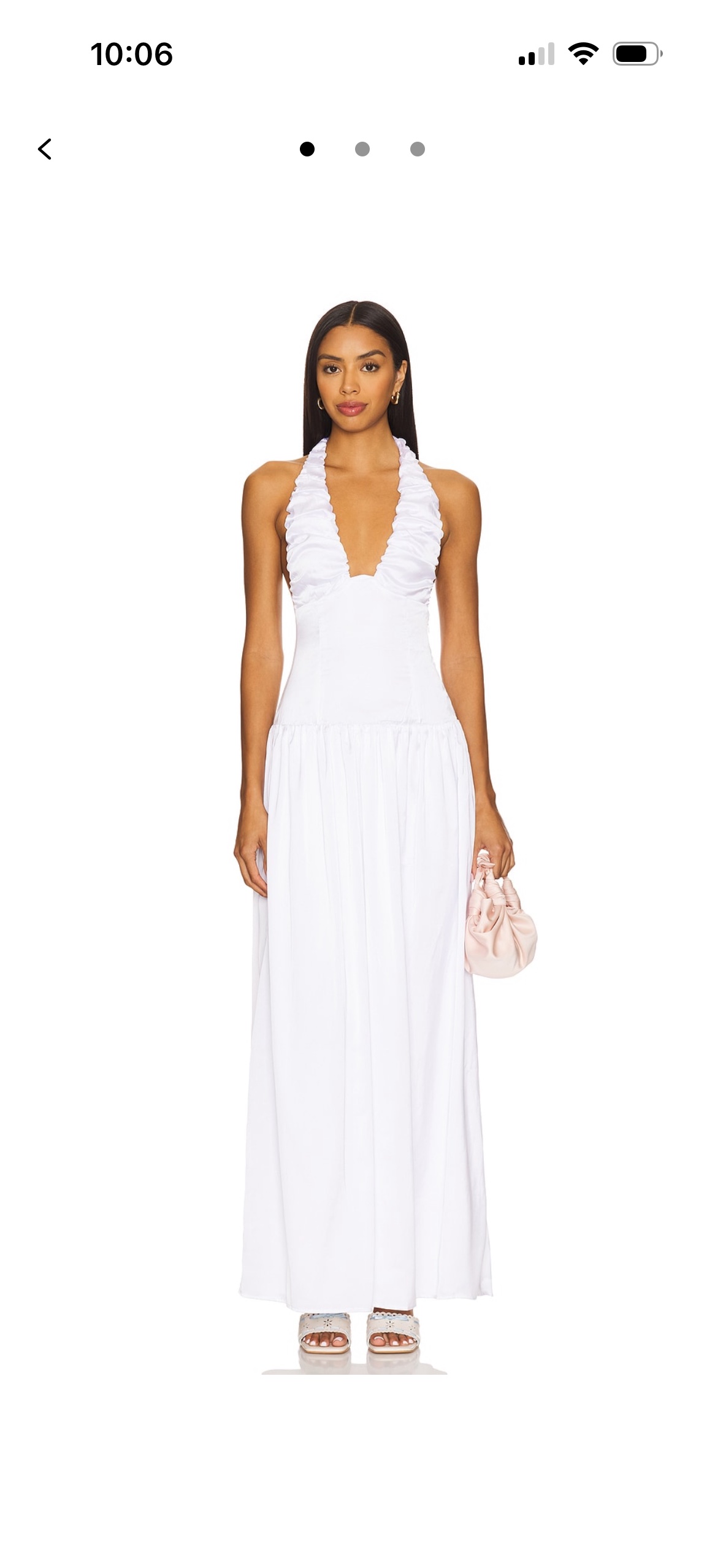 art deco beaded blouson dress with halter neckline Adrianna Papell Art Deco Beaded Blouson Halter Neckline Gown main image 0