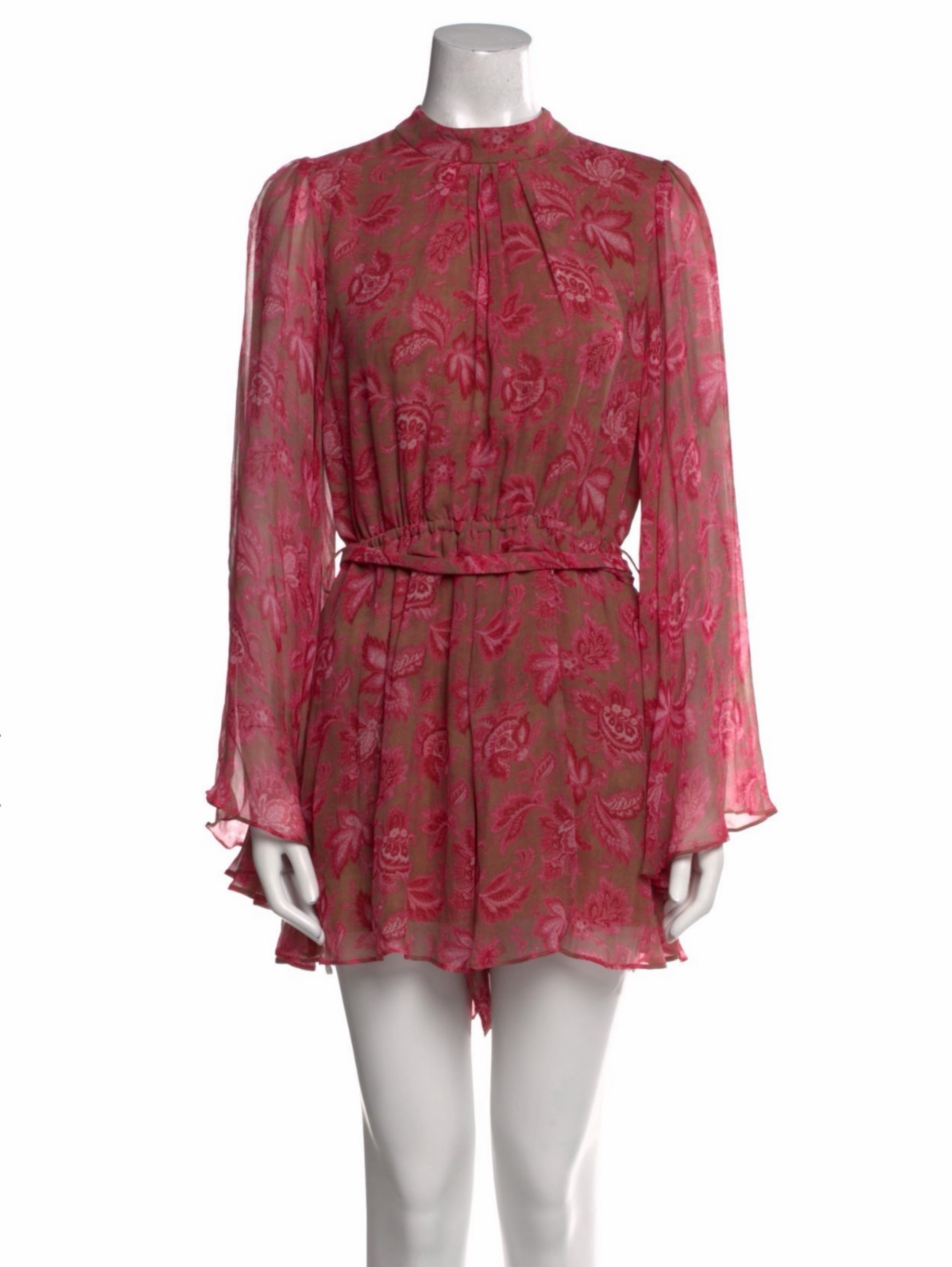 Zimmermann Silk Floral Flowy Open Back Romper