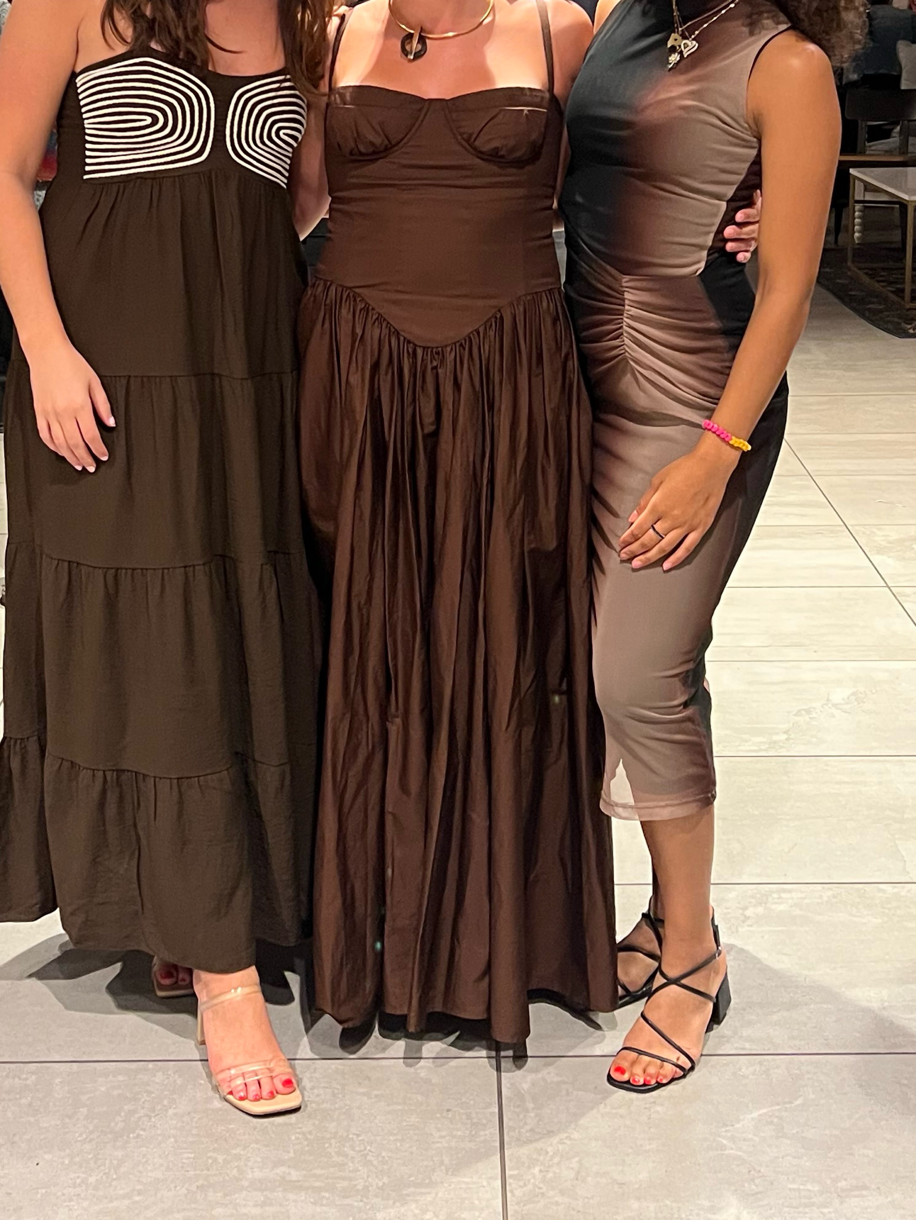 emma midi dress in chocolate brown tularosa laurenkawano on LTK