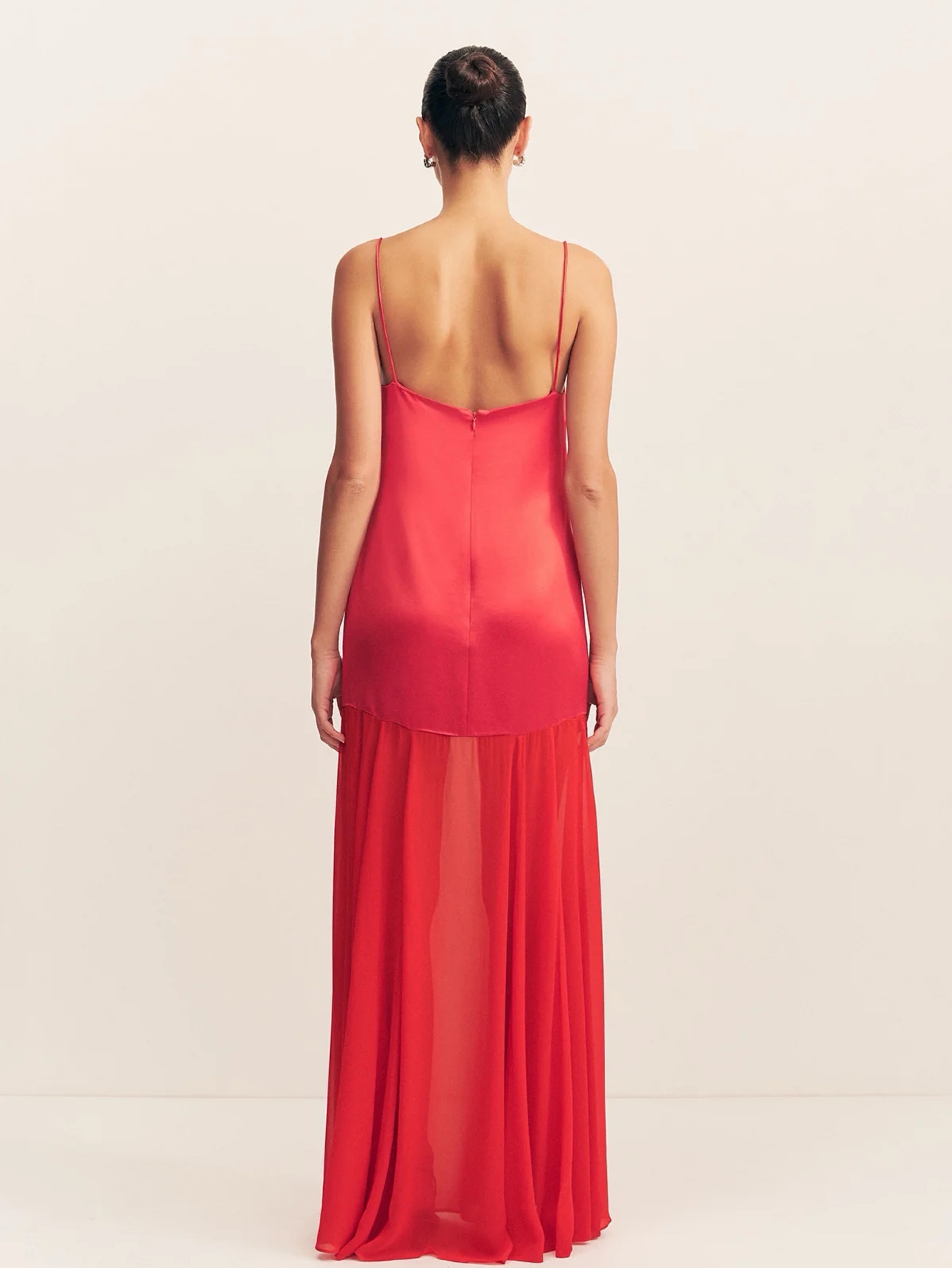 red dress shona joy Shona Joy Tatum Halter Neck Maxi Dress | Grenadine