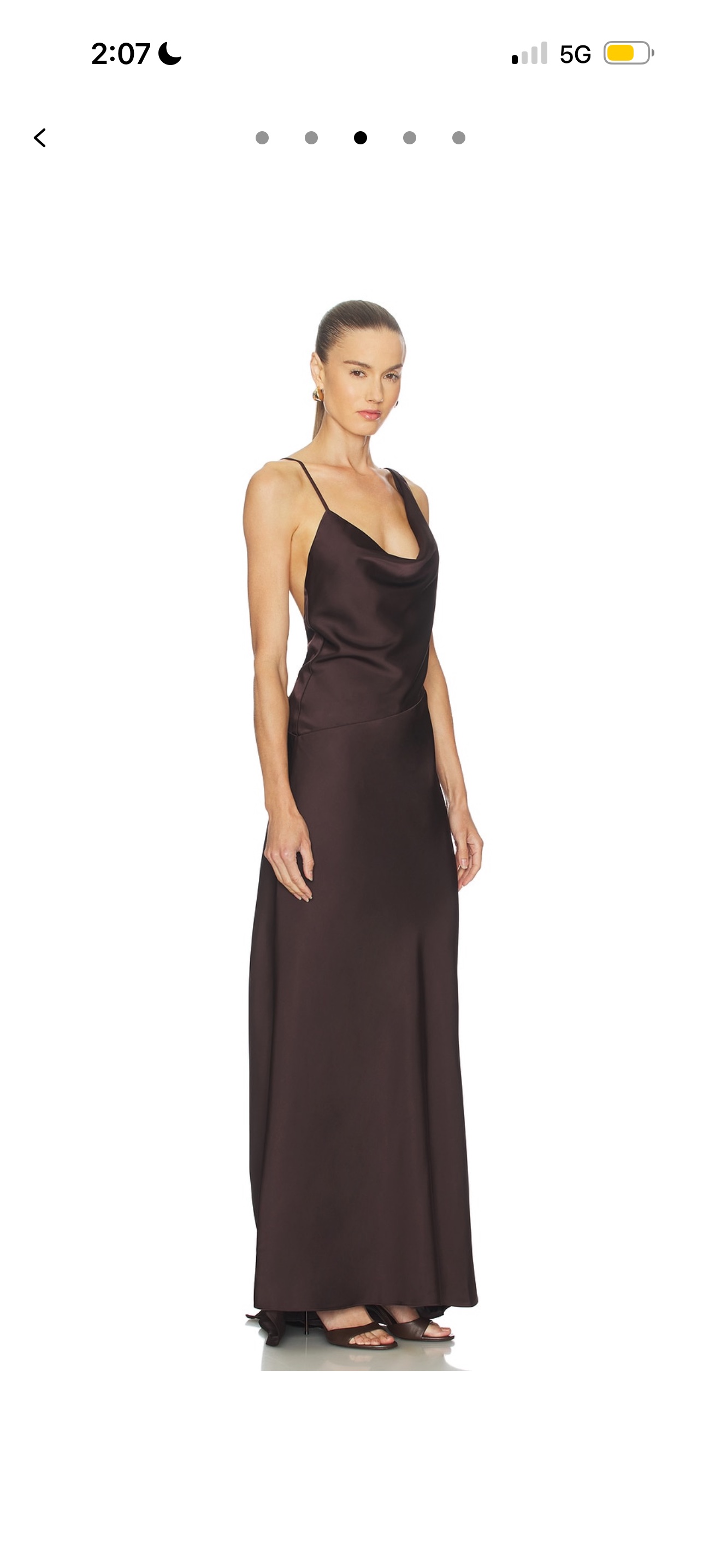 nbd brown dress Naila Gown