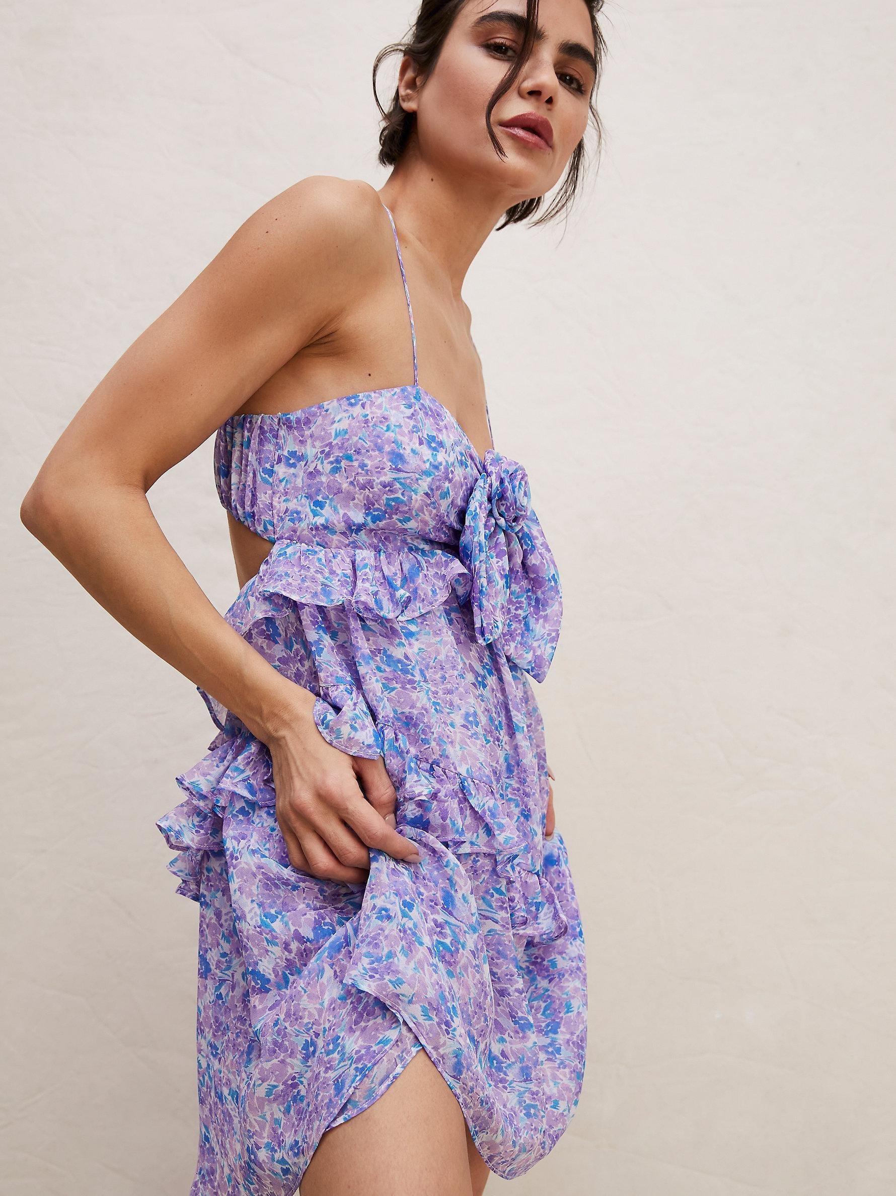 long sleeve plunge mini dress Deep Plunge Mini Dress