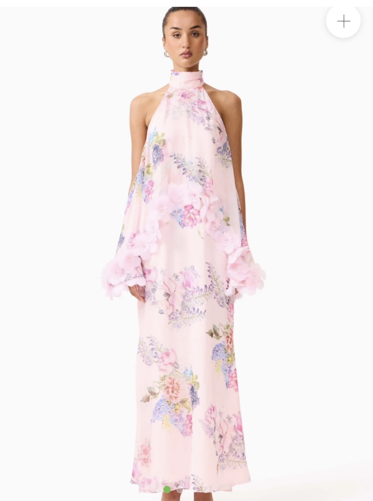 Elliatt Floral Tiered Pink Halter Dress by ELLIATT - Pickle Elliatt Floral Tiered Pink Halter Dress by ELLIATT - Pickle