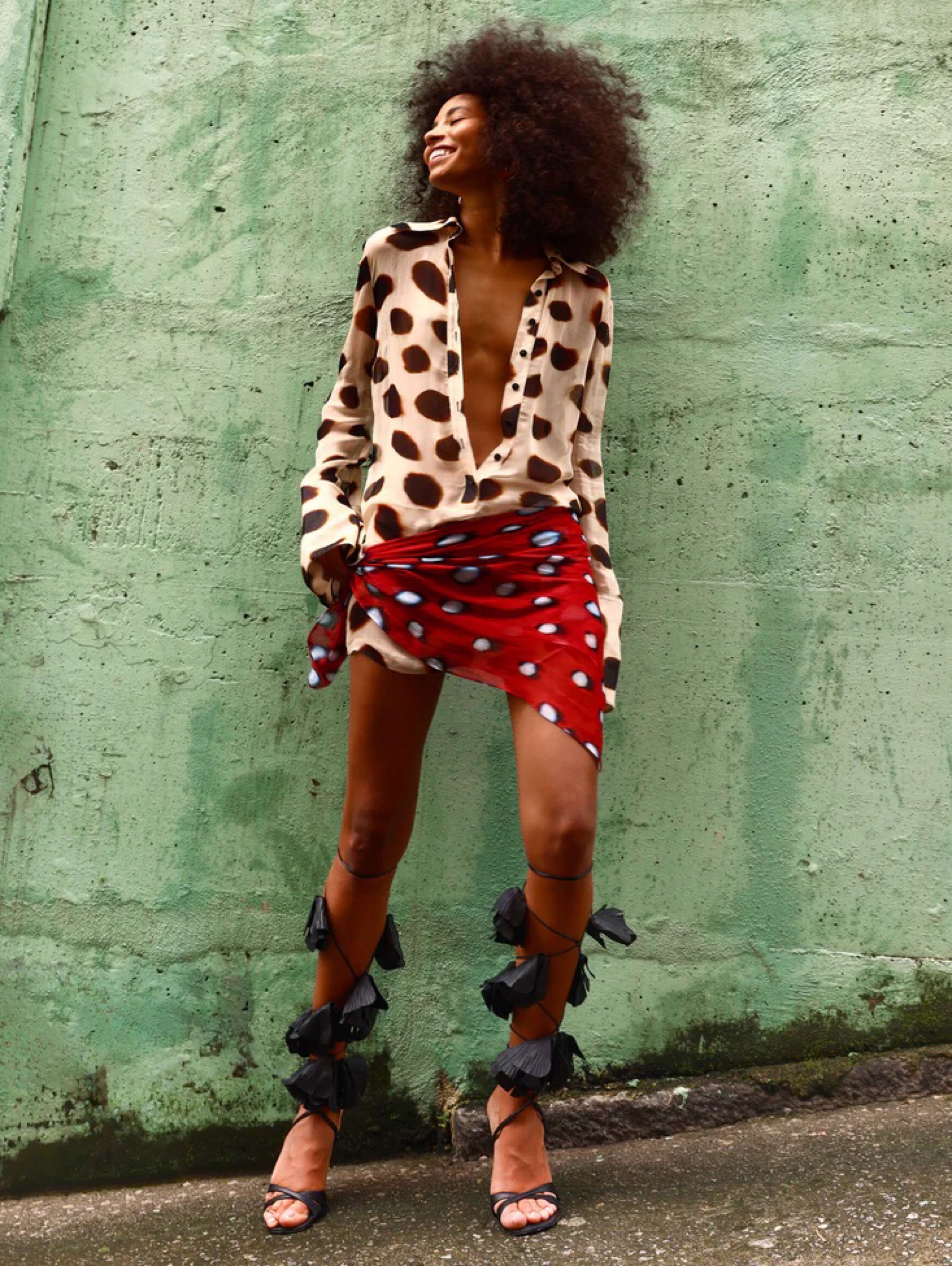 Rat and Boa animal print dress