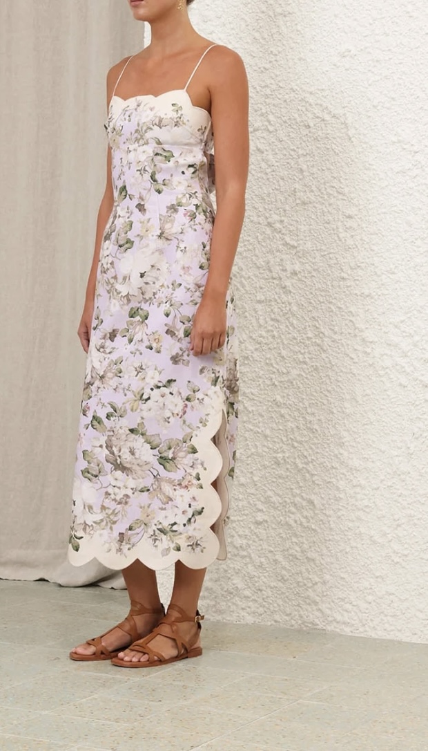 Zimmerman Midi Dress by Zimmermann - Pickle