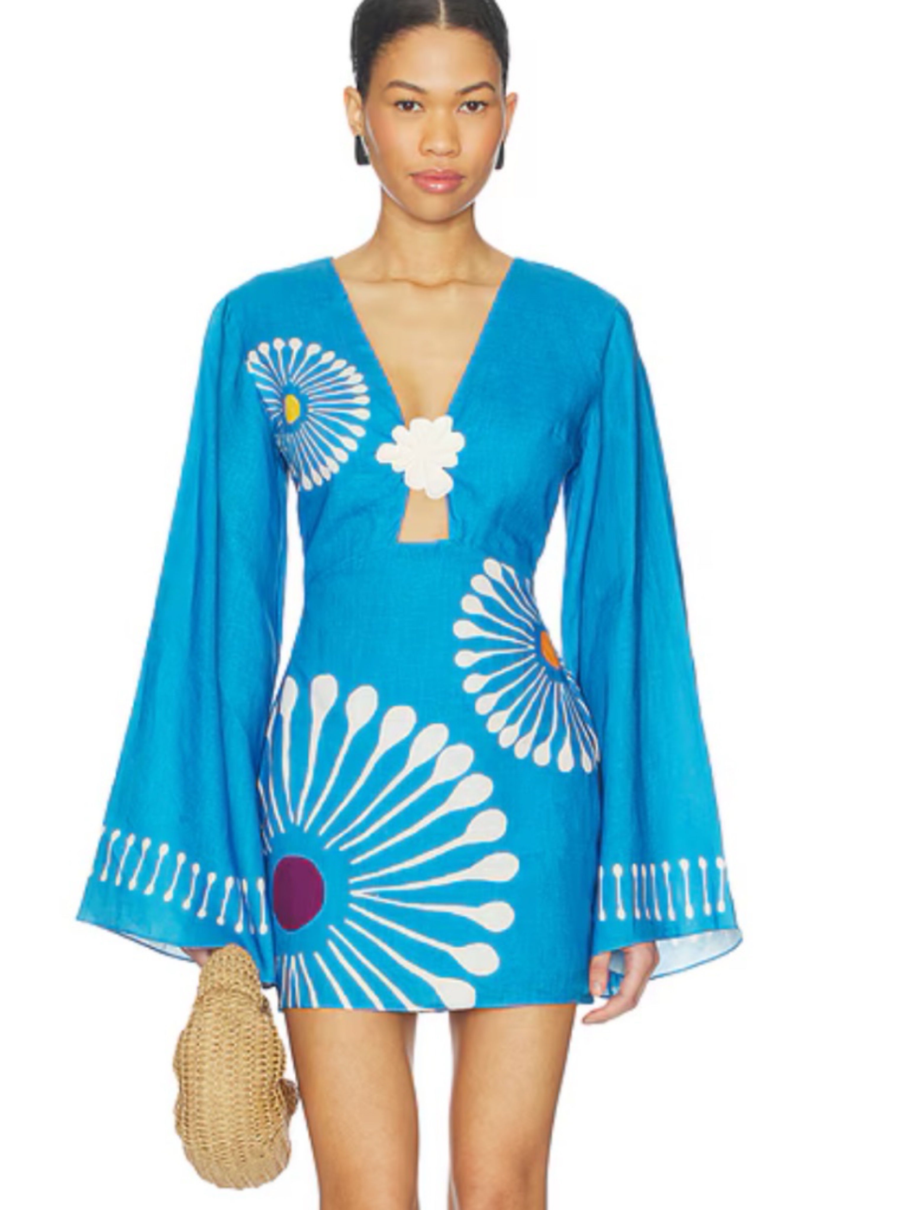 Cala de la Cruz Vera floral dress