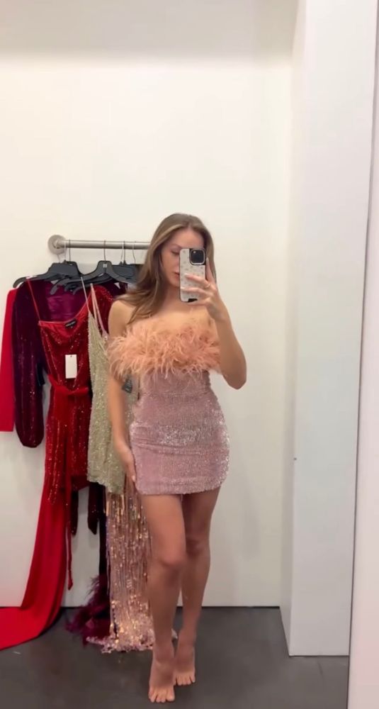 torin sequin feather dress Torin Sequin Feather Dress