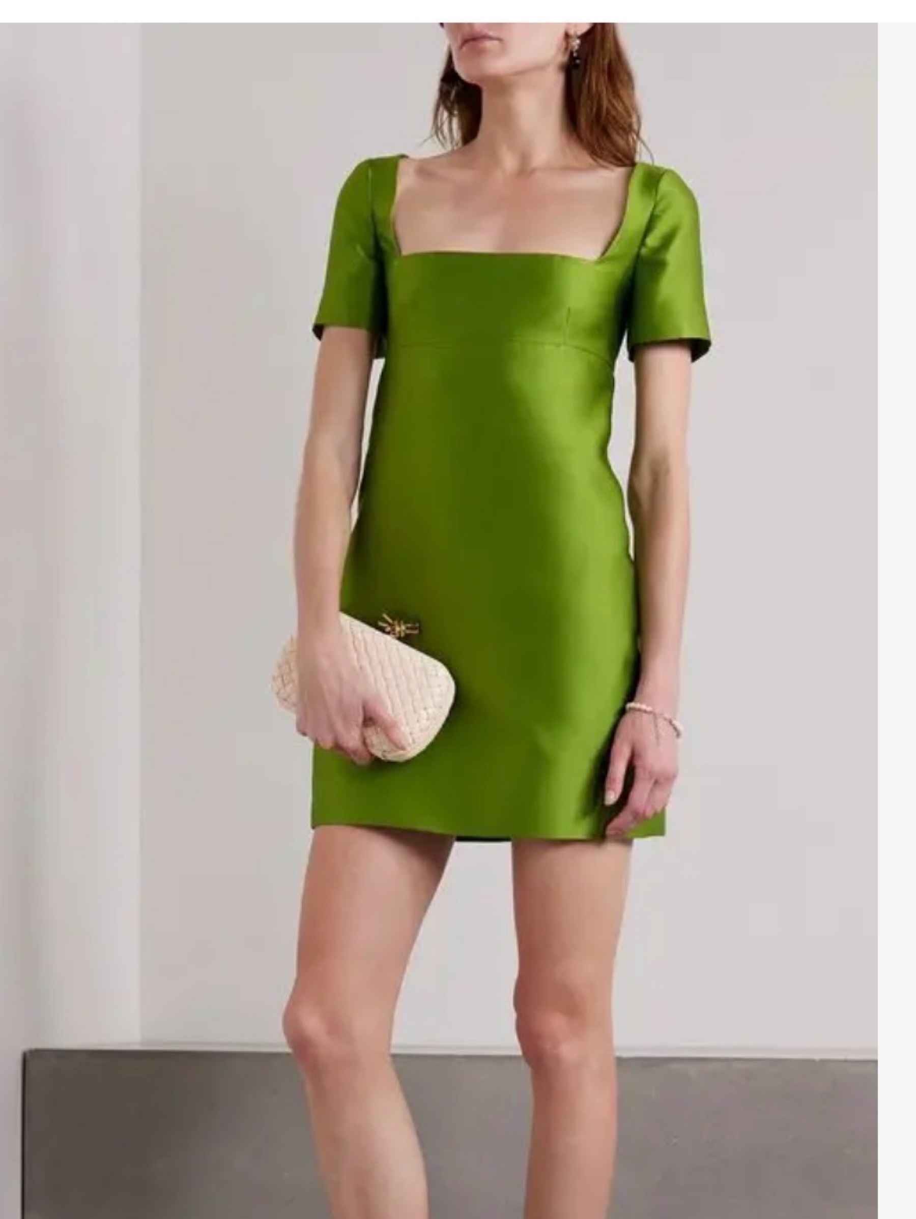 valentino green dress Silk Shift by Valentino style-number: 51QD32