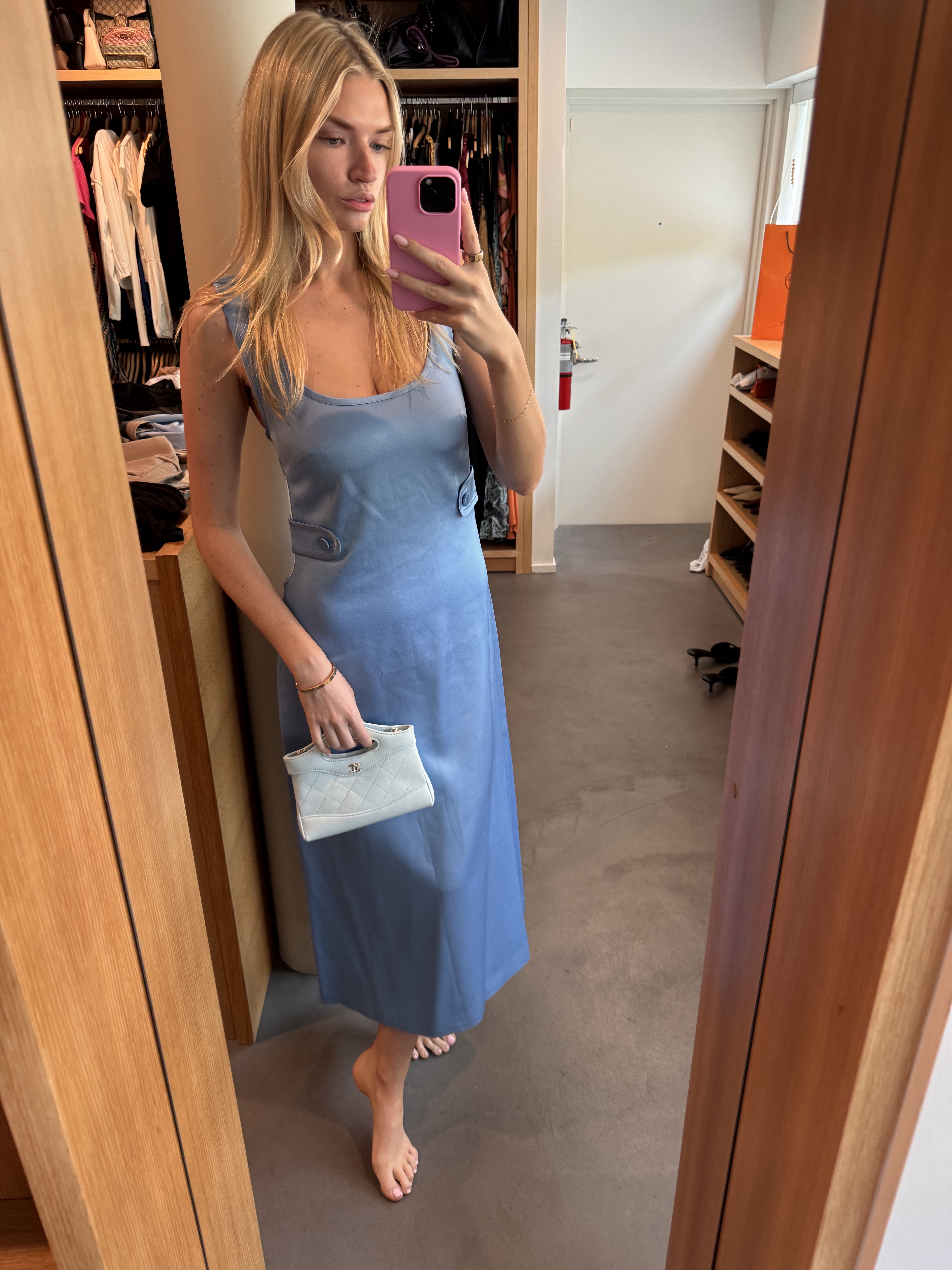 alexis light blue dress The Long Alexis Dress in Light Blue L