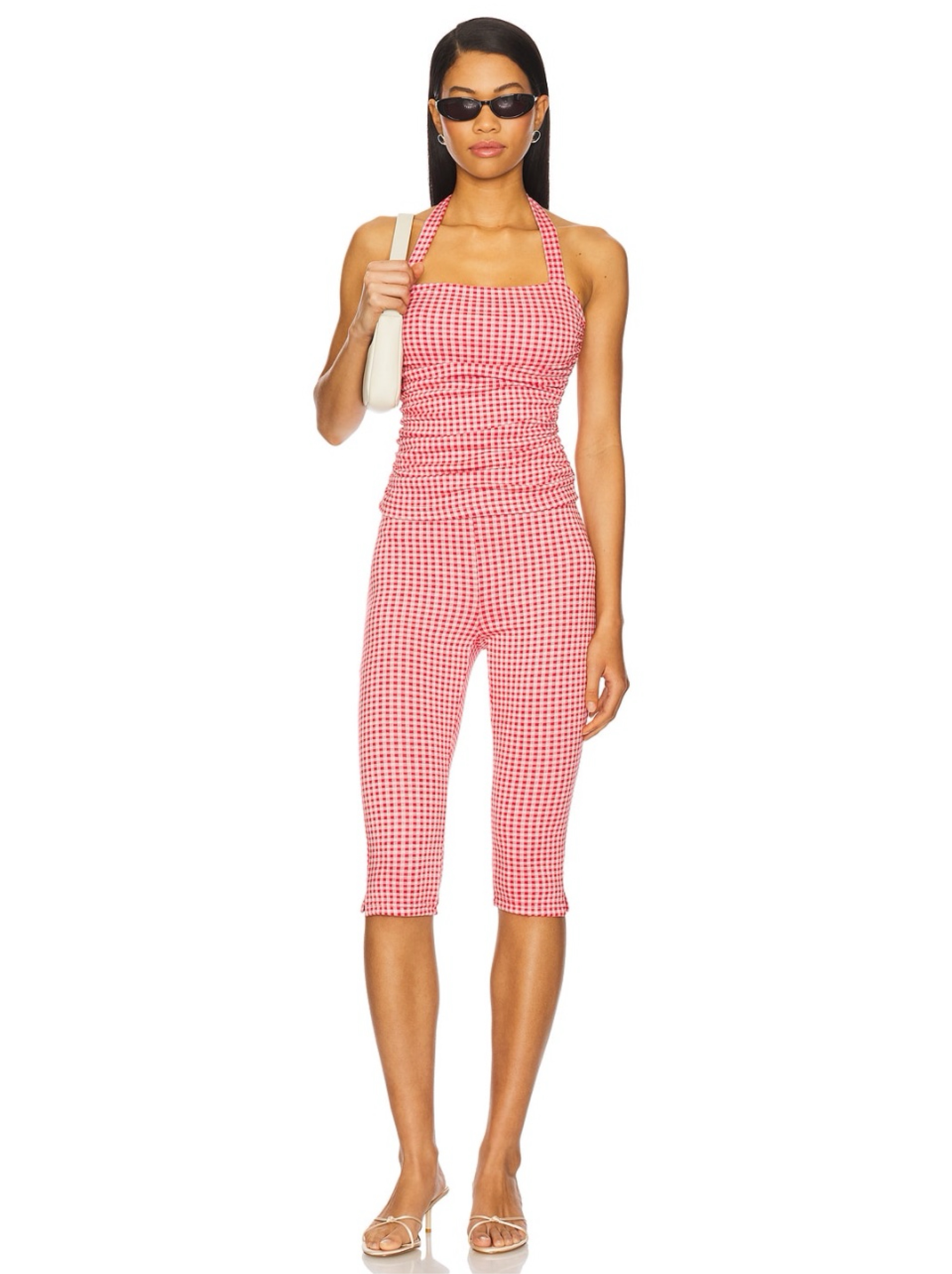 Capri Set in Red Gingham