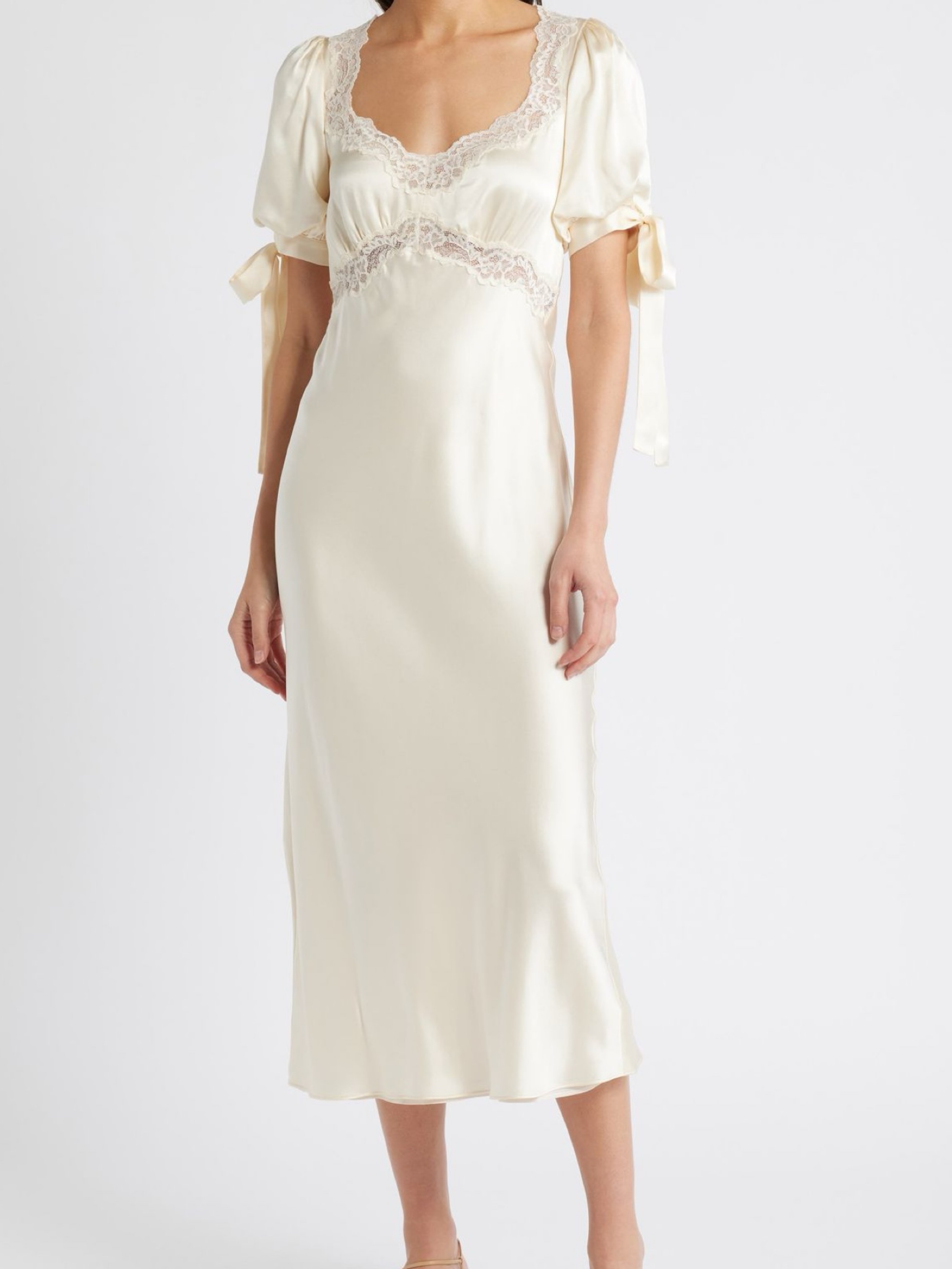 Reformation x Kacey Musgraves Ivory dress