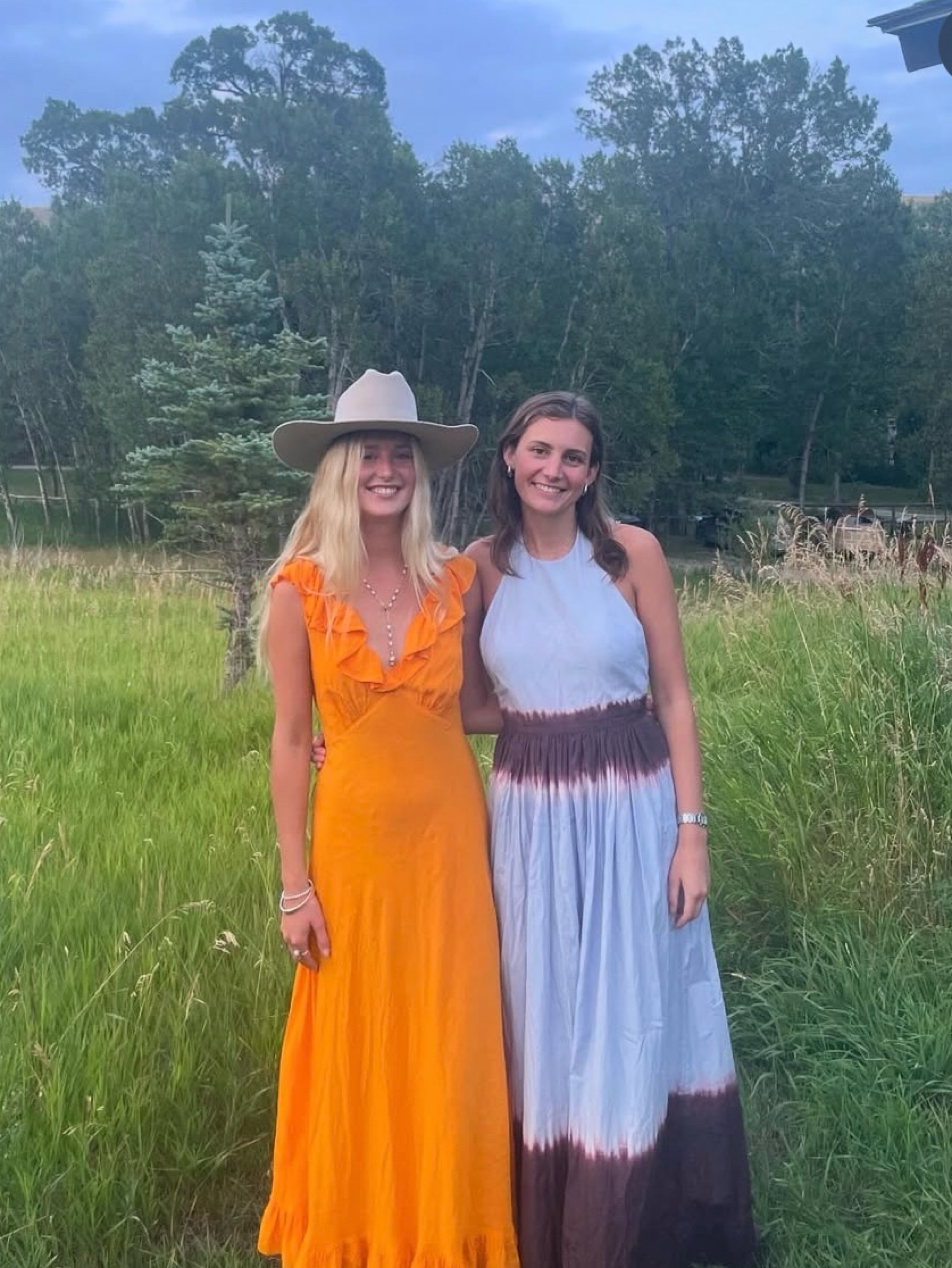 doen orange dress Fiona Dress - Tangerine