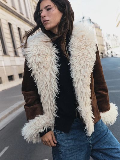 Faux Suede Fur Jacket by Zara | Pickle