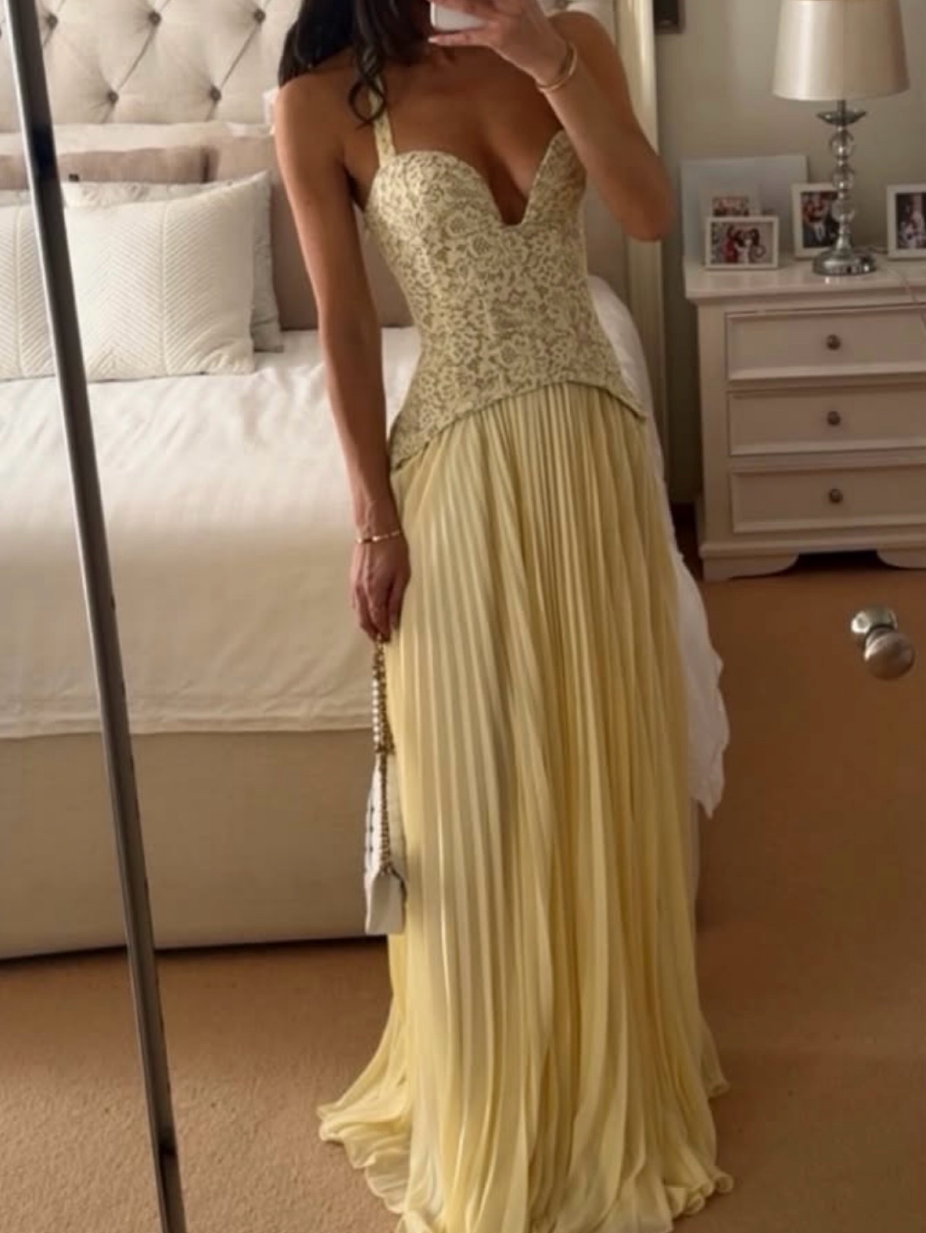 💛Sold out Fenity Gaia butter yellow dress