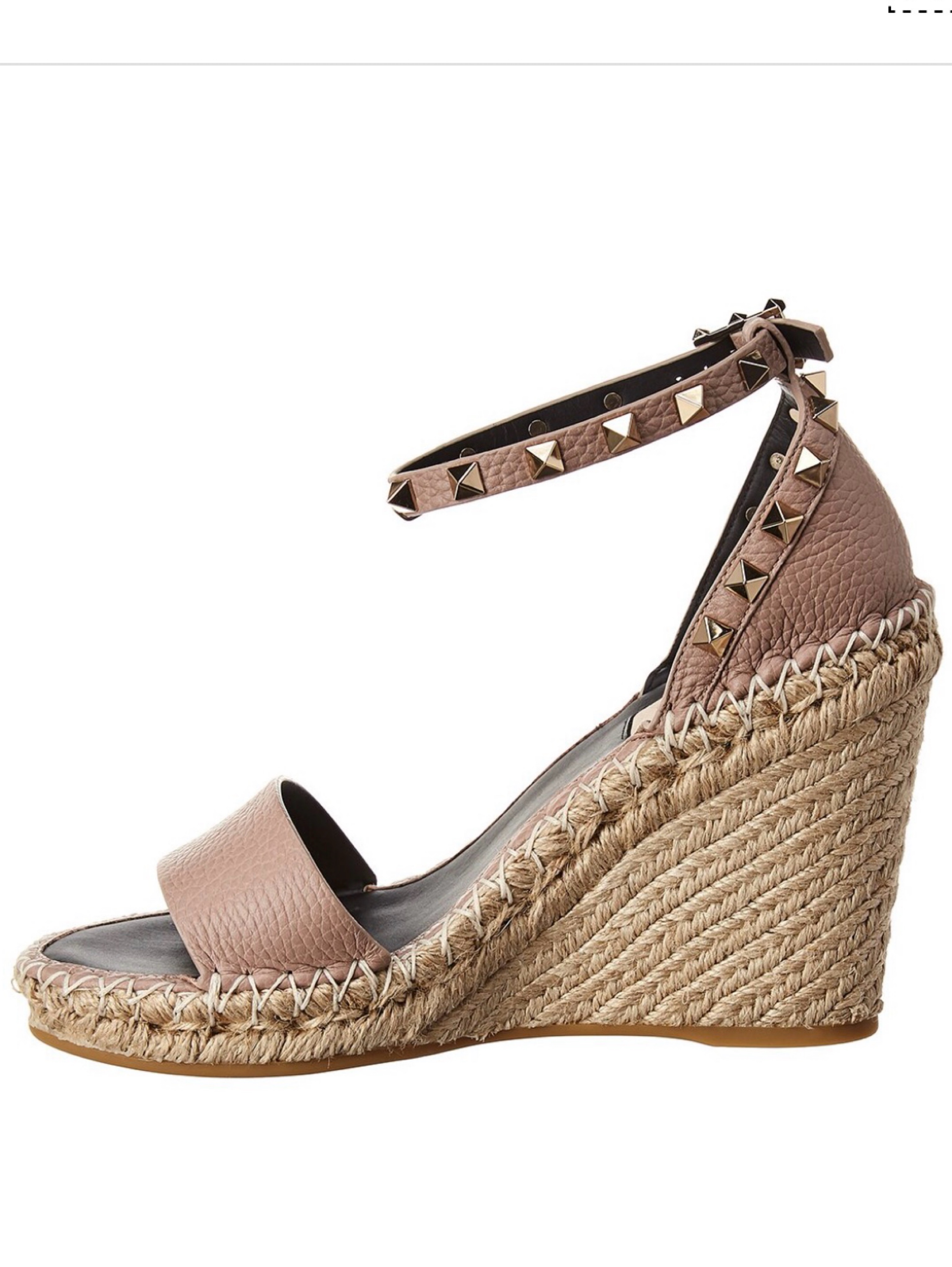 Valentino Garavani 105mm rock stud espadrille wedges