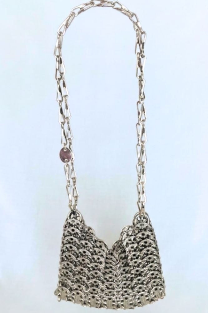 Paco Rabanne Silver Chainmail Shoulder Bag
