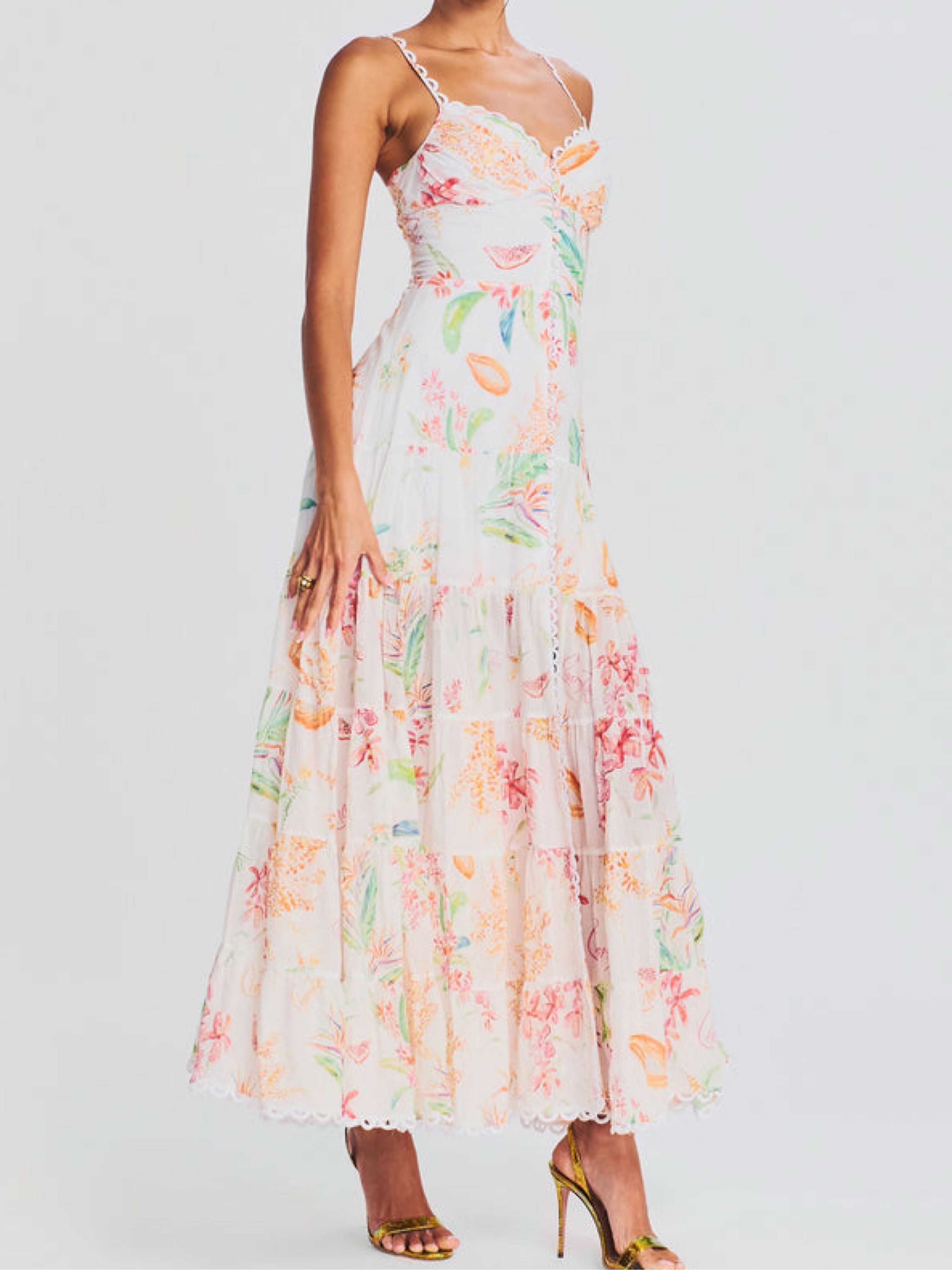 CHARO RUIZ MELIA LONG DRESS