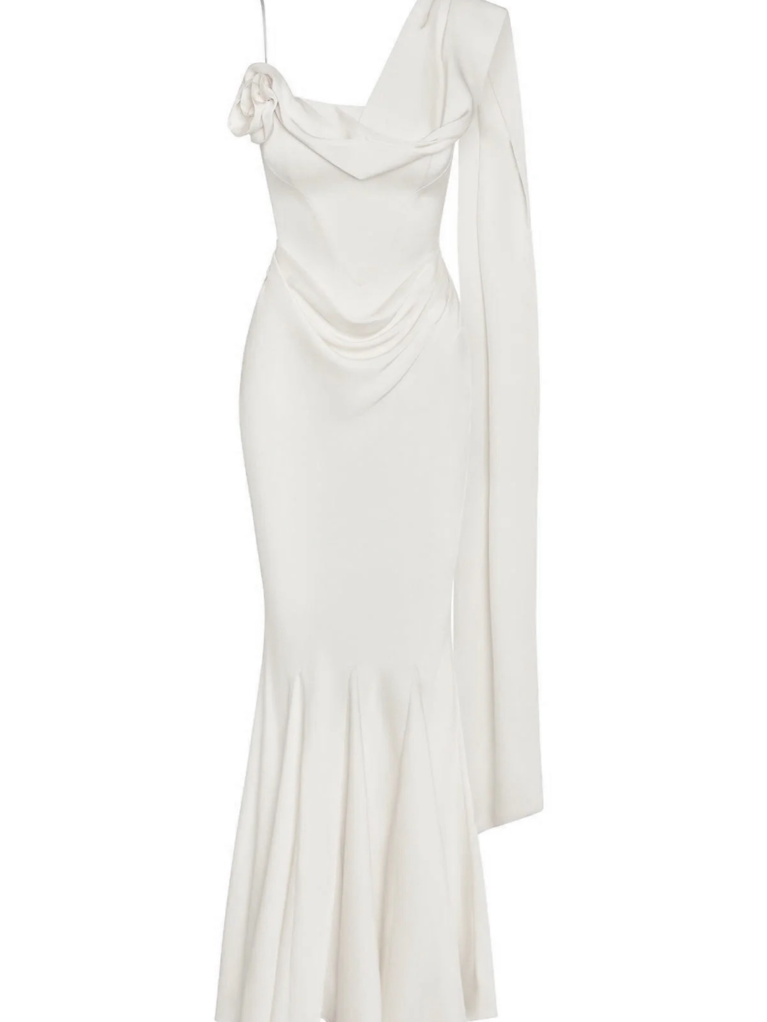 Leau Celine Corset Draped Dress