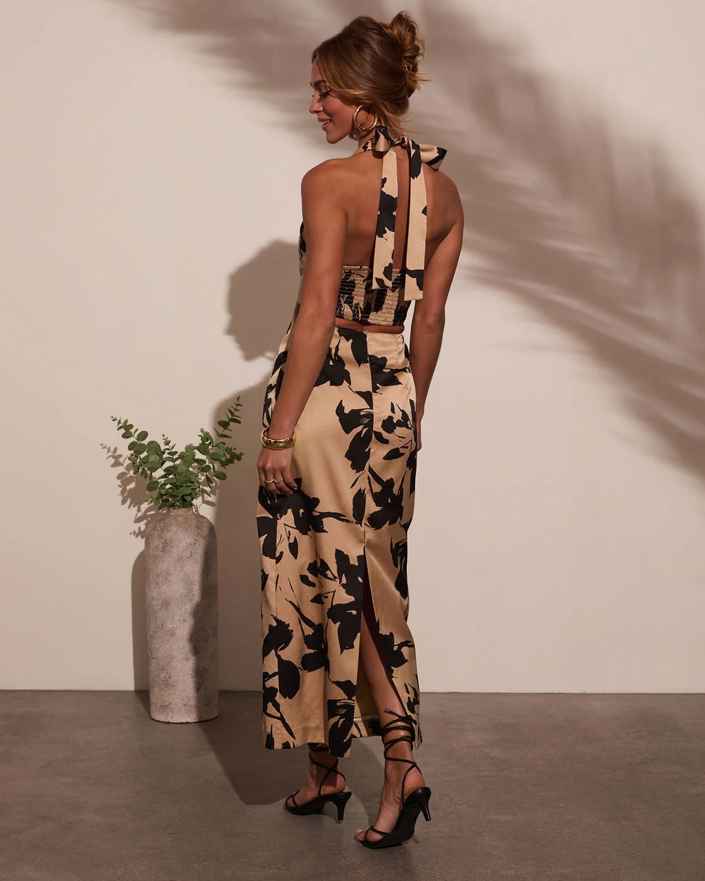 VICI Nellah Cut Out Halter Maxi Dress by VICI - Pickle VICI Nellah Cut Out Halter Maxi Dress by VICI - Pickle