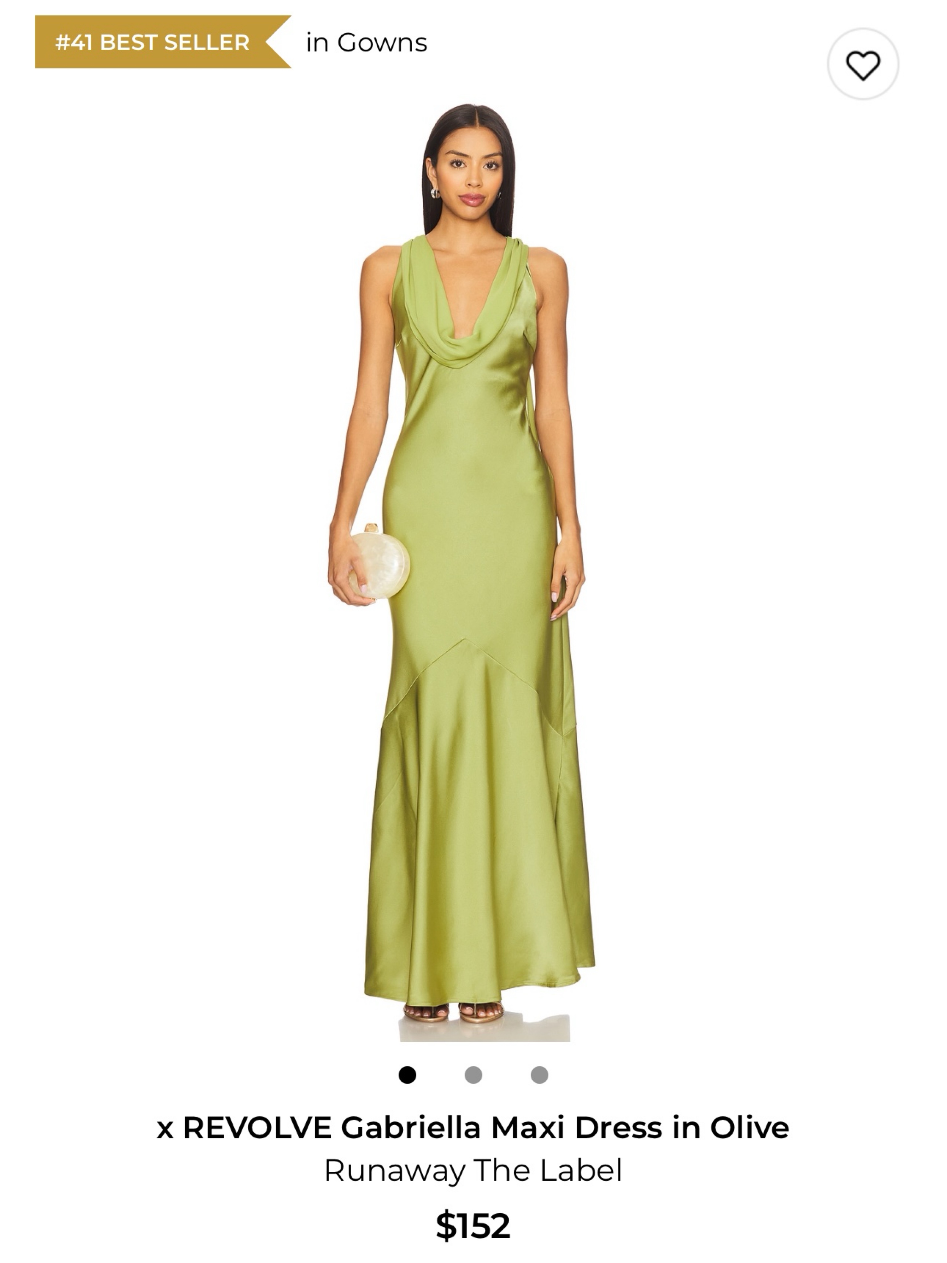 Gabriella Maxi Dress in Olive