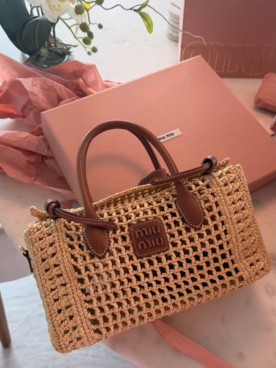 Miu Miu - Raffia Handbag by Miu Miu | Pickle
