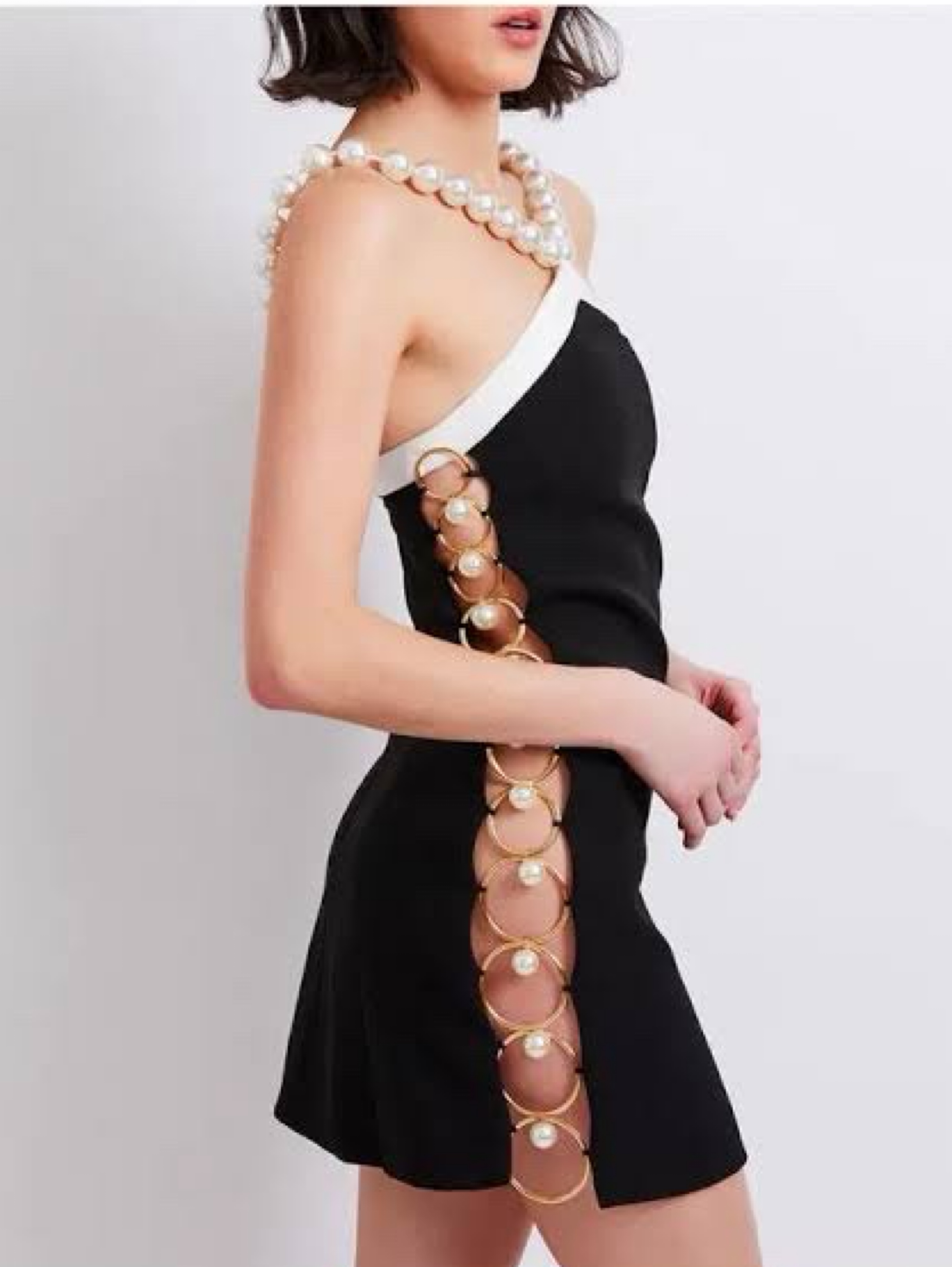patbo black dress PatBo - Pearl Black Dress by PatBo