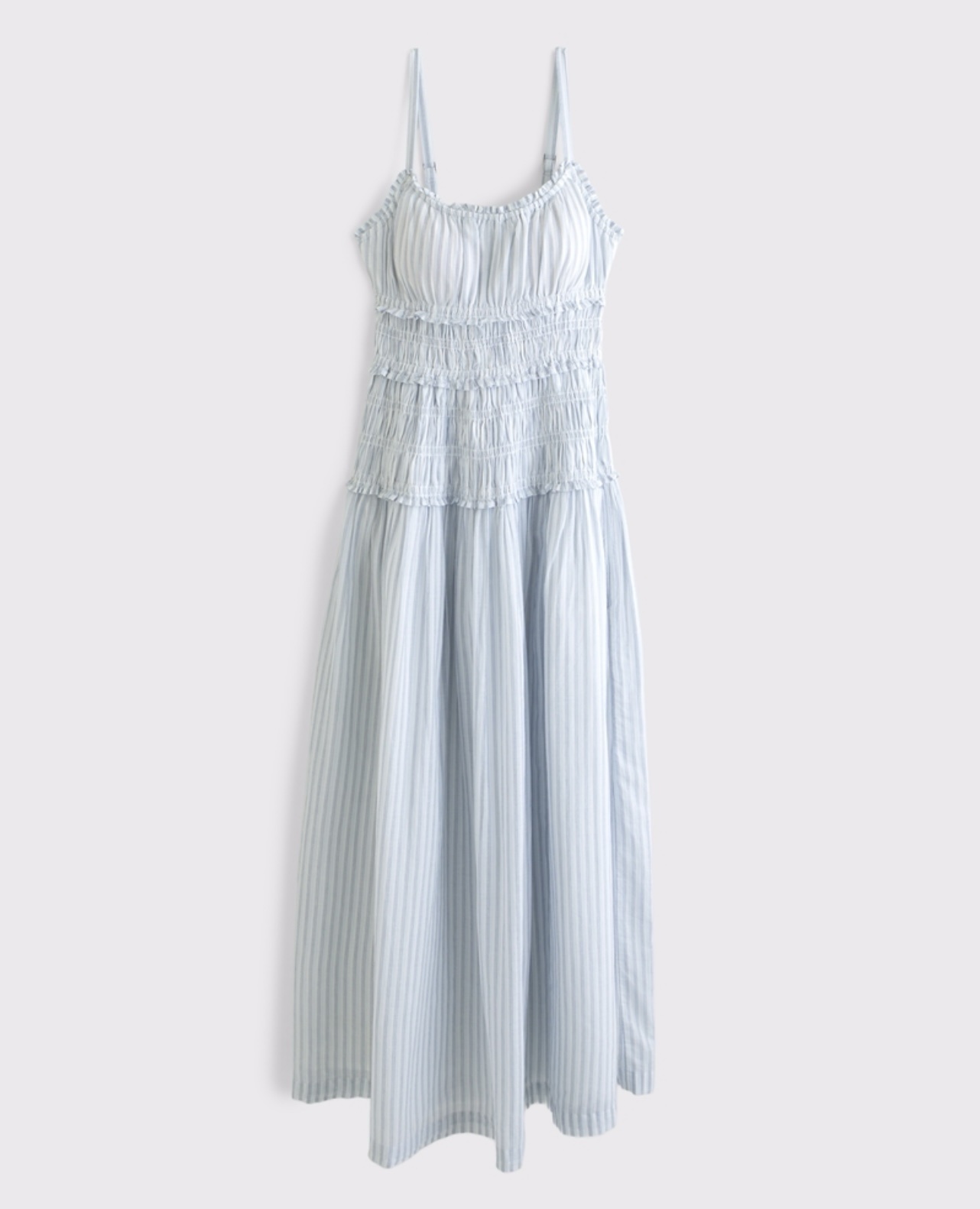 A&F Bra-Free Smocked Drop-Waist Maxi Dress by Abercrombie and Fitch - Pickle