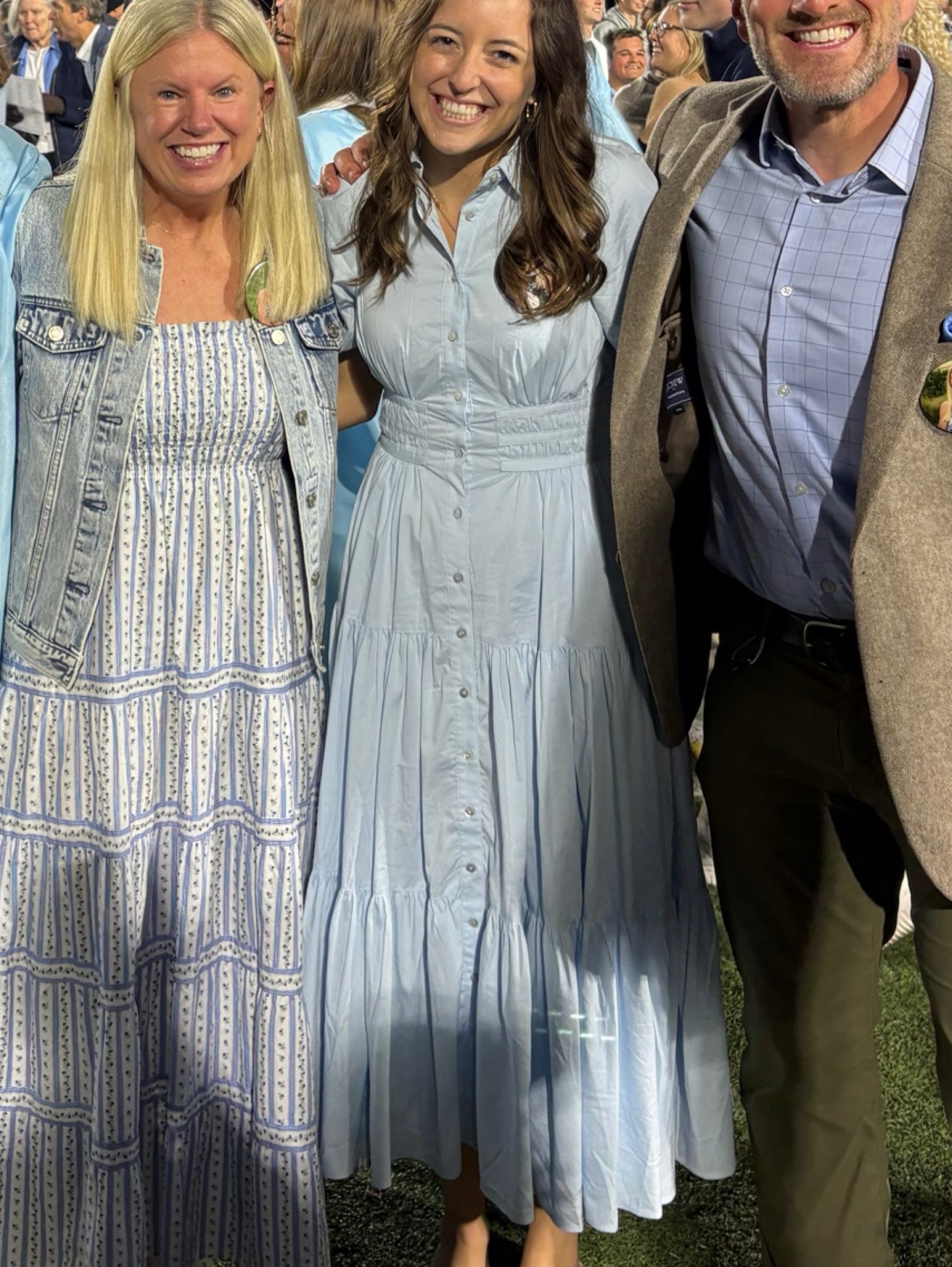 Cinq á Sept Light Blue Cotton Button-Front Midi Dress by Cinq à