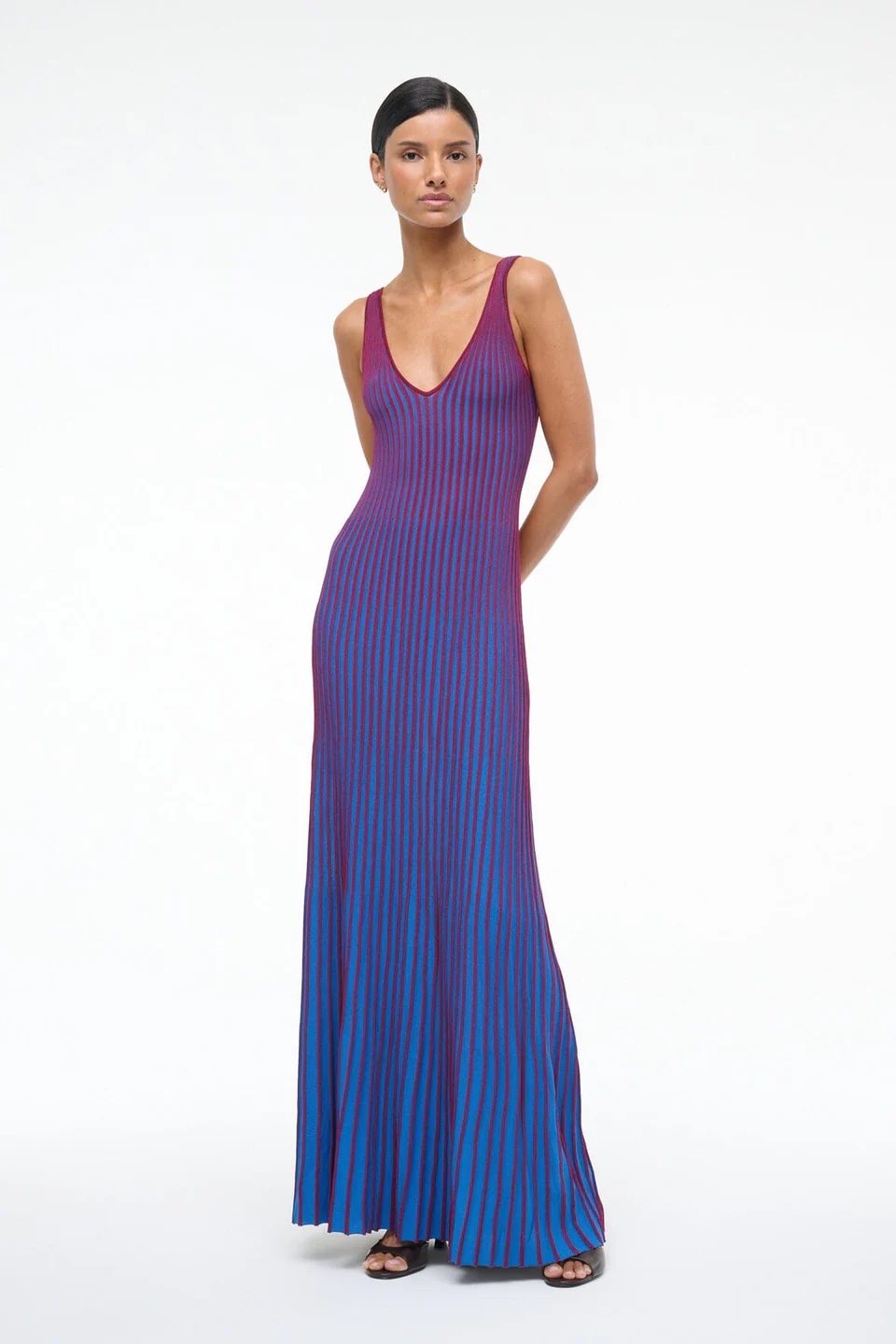 staud claretta rib knit maxi dress STAUD CLARETTA DRESS ATLAS by Staud
