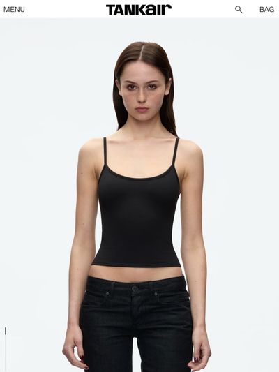 Tank air studio top in black by Tankair | Pickle