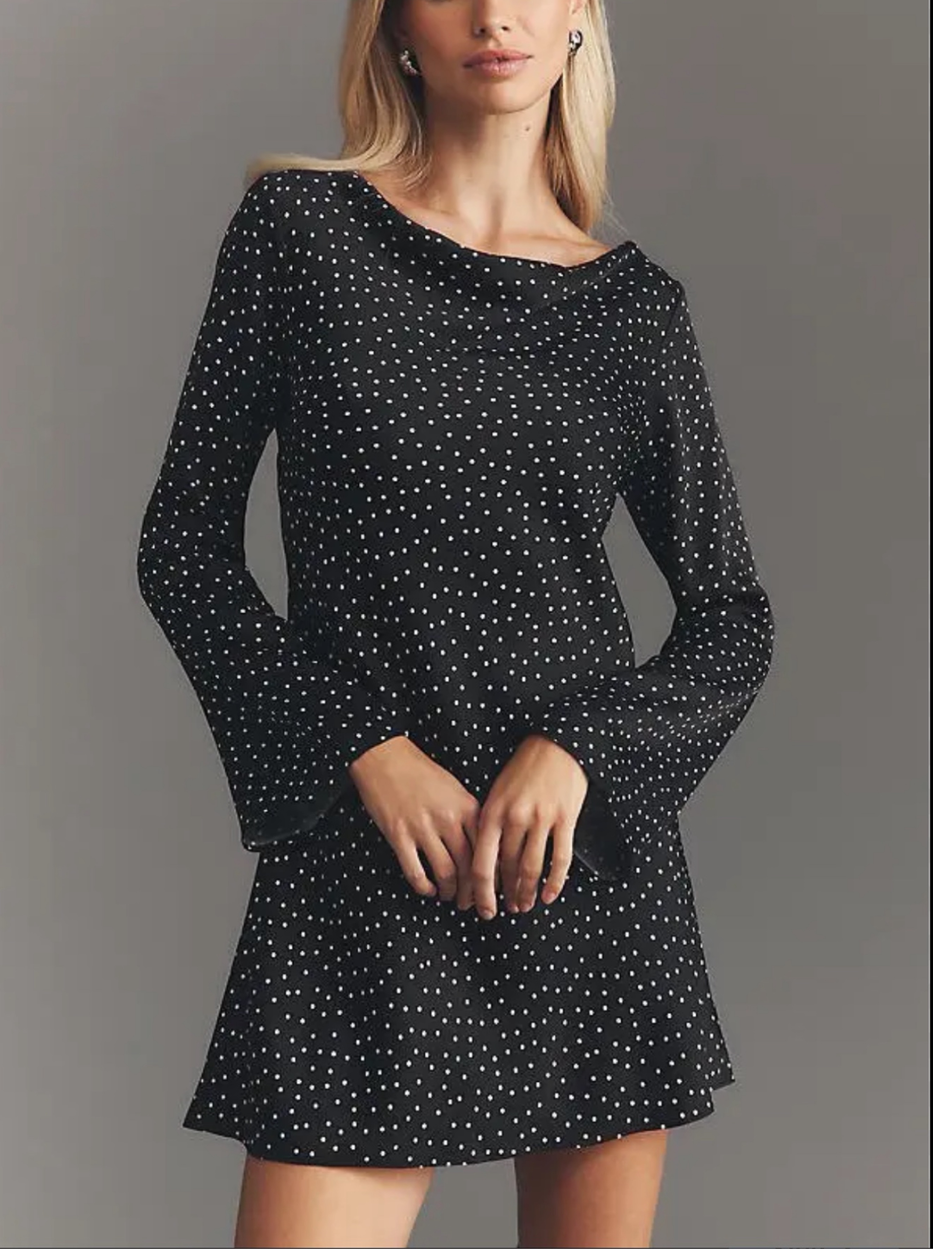 reformation black mini dress Ribbed Mock Neck Dress, Small You flirt Reformation black floral mini dress