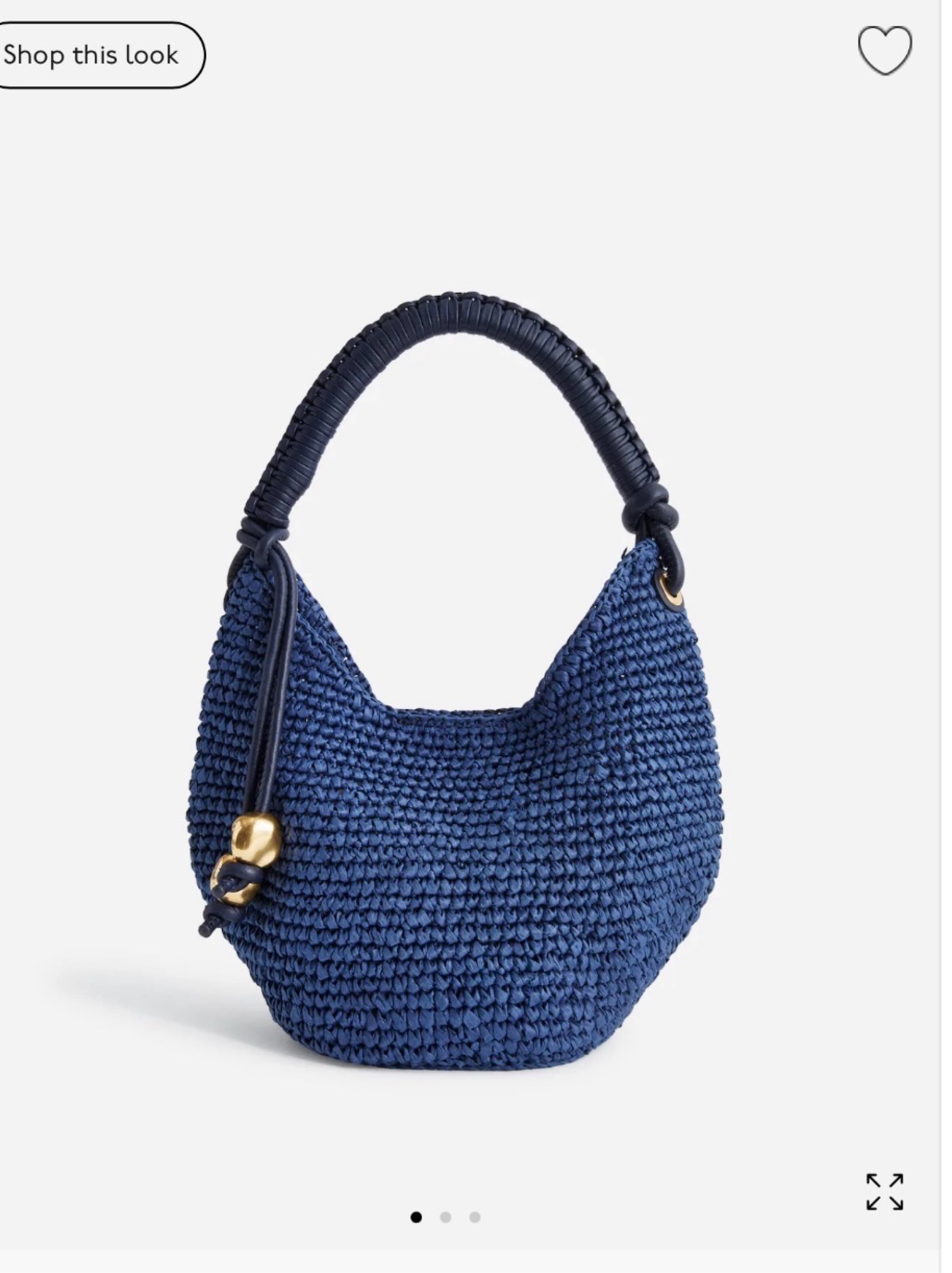 Madewell Navy Crocheted Purse
