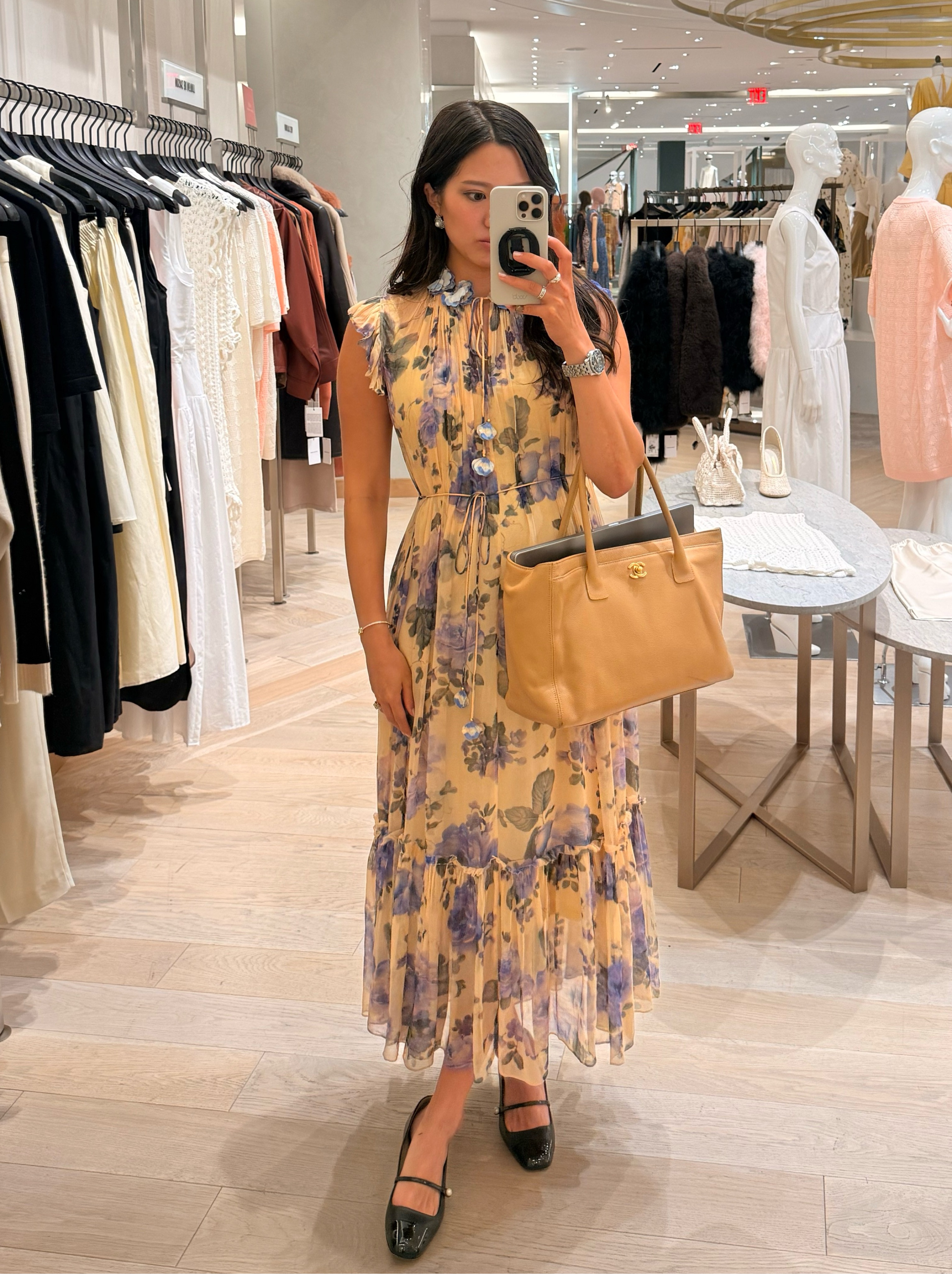Zimmermann Silk Floral Midi Dress - AU Size 2