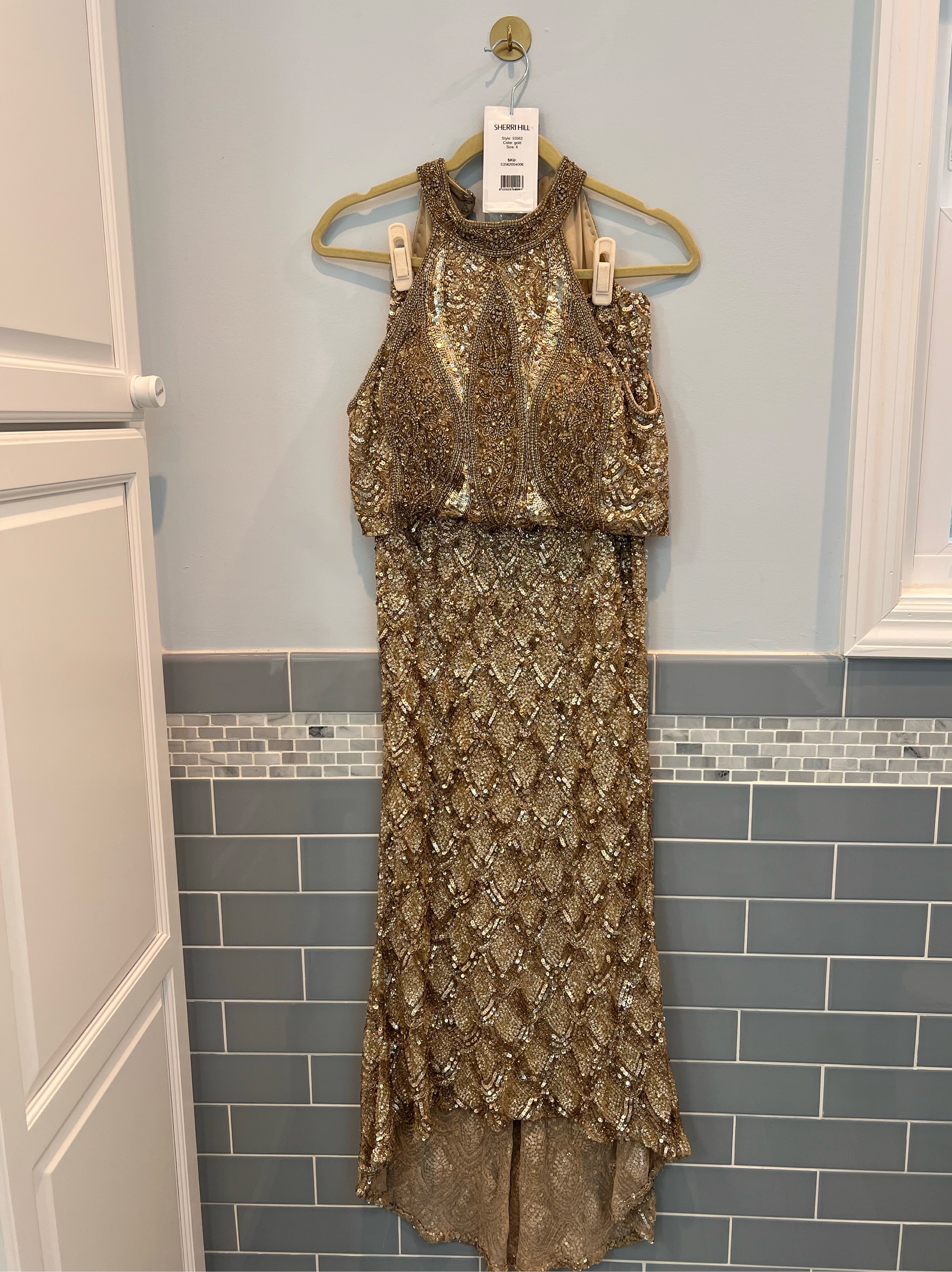 sherri hill two piece beaded dress Sherri Hill 56757 Dress