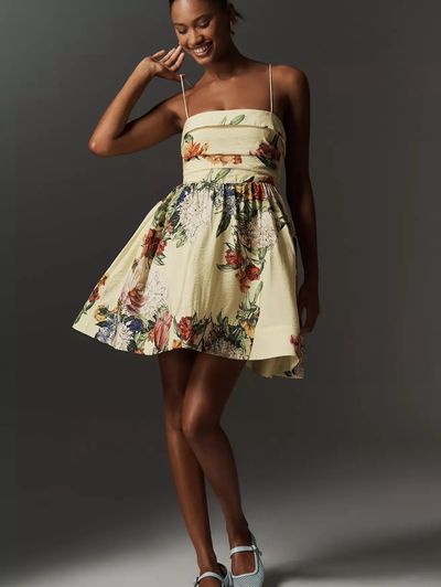 Sleeveless fit and flare mini dress by Maeve by anthropologie | Pickle