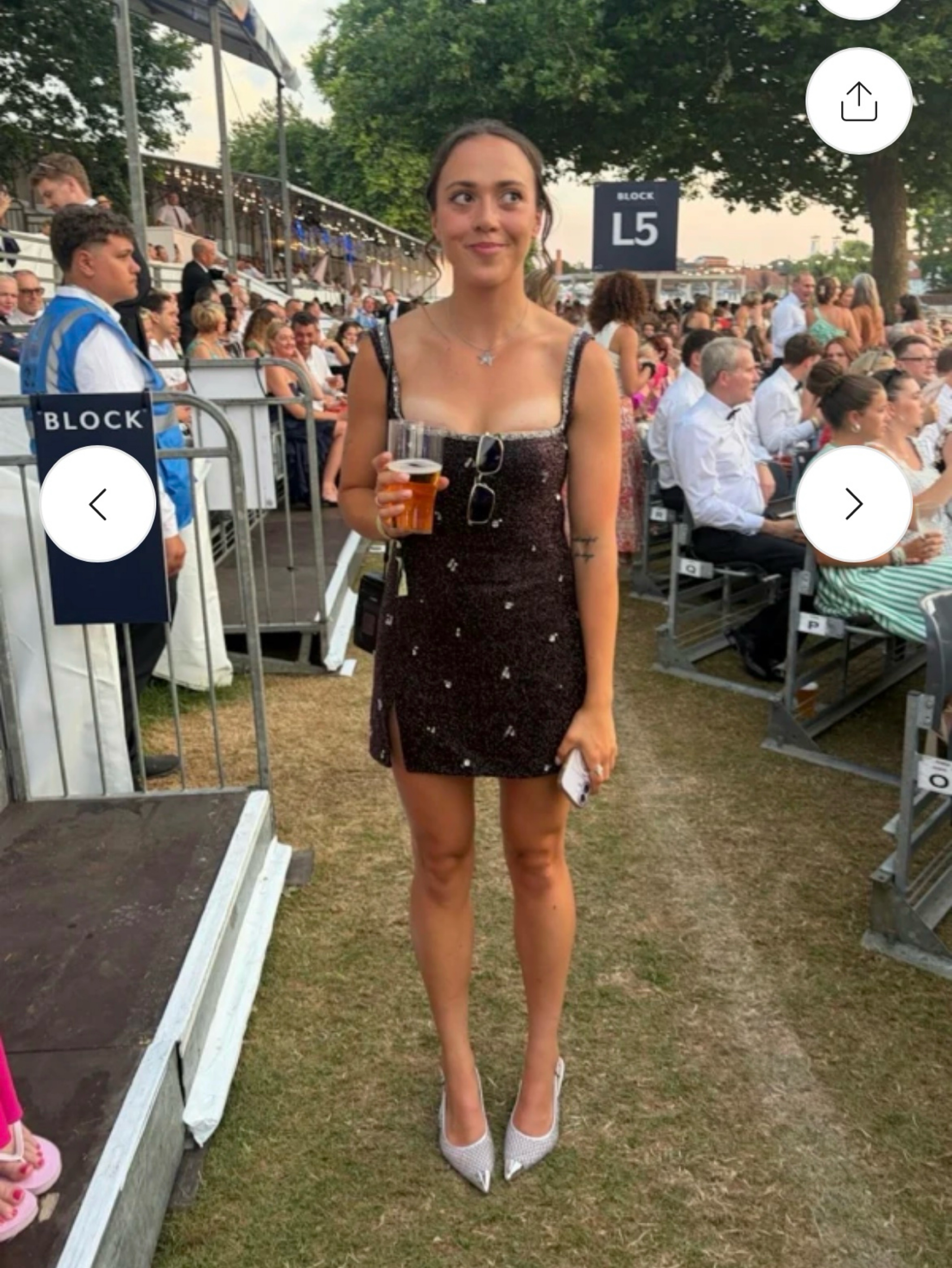 Clio Peppiatt Crystal Dress