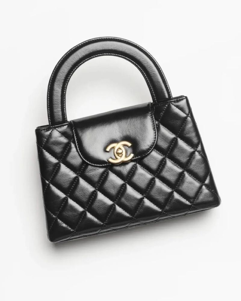Chanel Black Quilted Nano Kelly Shopper