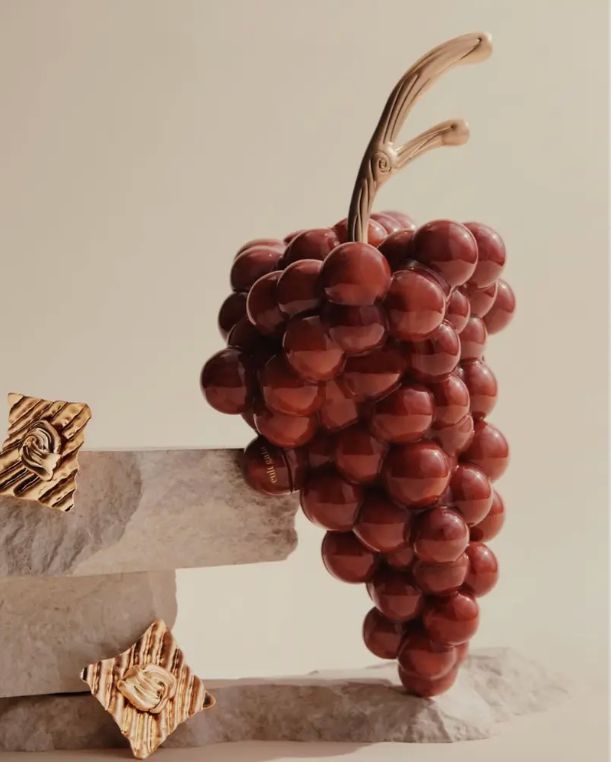 Cult Gaia Crimson Vineyard Clutch