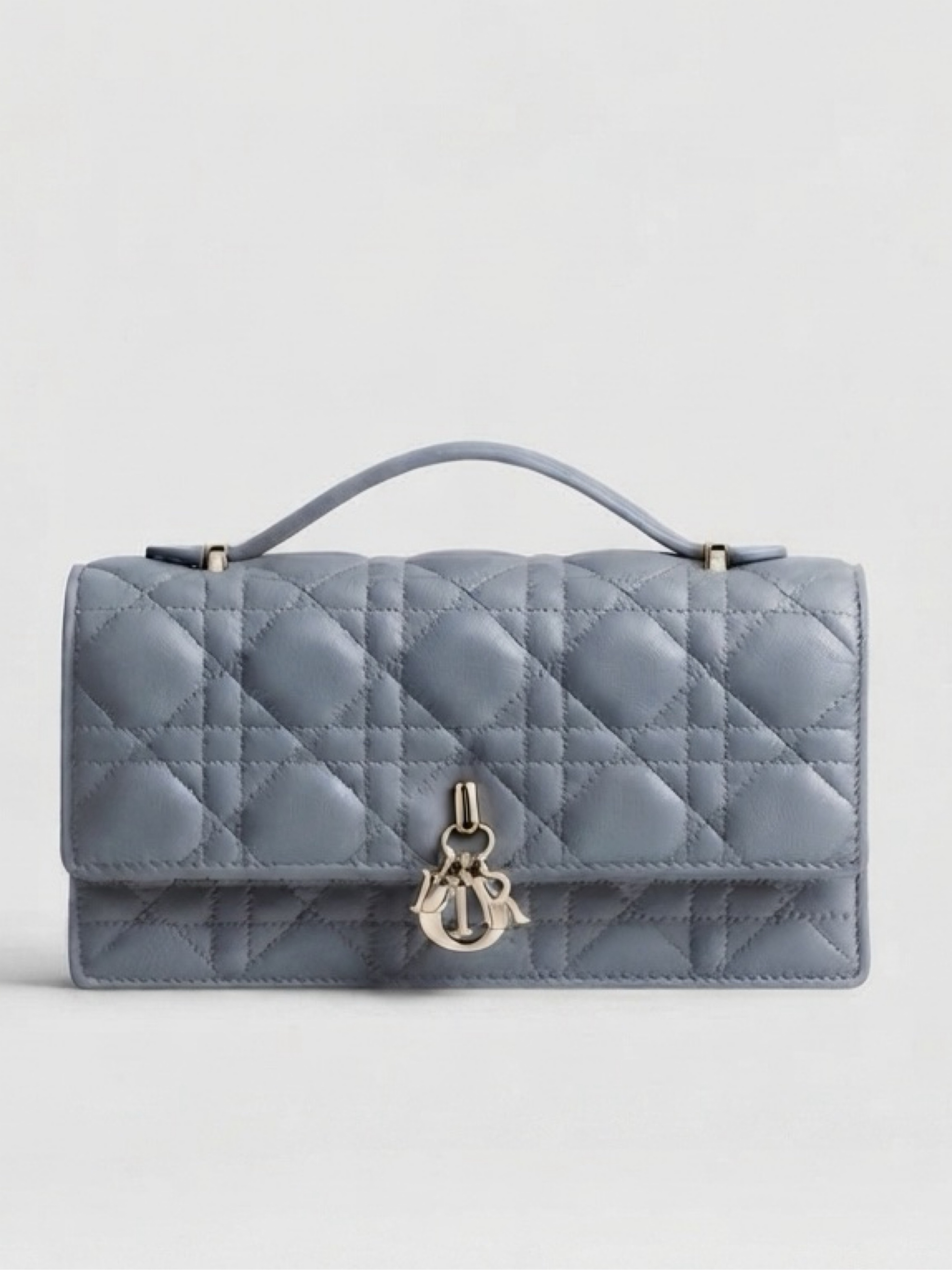 Dior Cloud Blue Top Handle Chain Bag