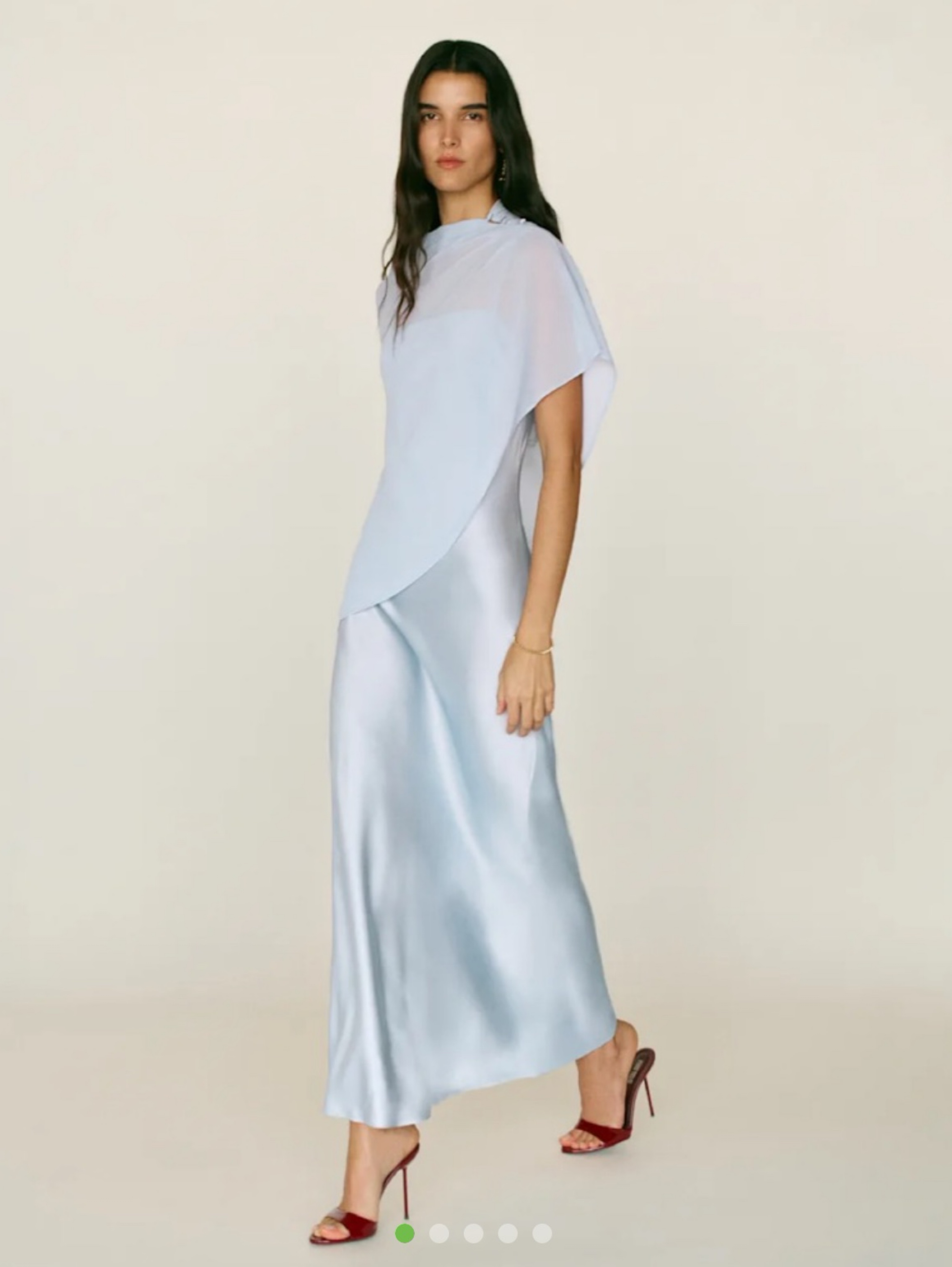 Reformation winter frost cape dress