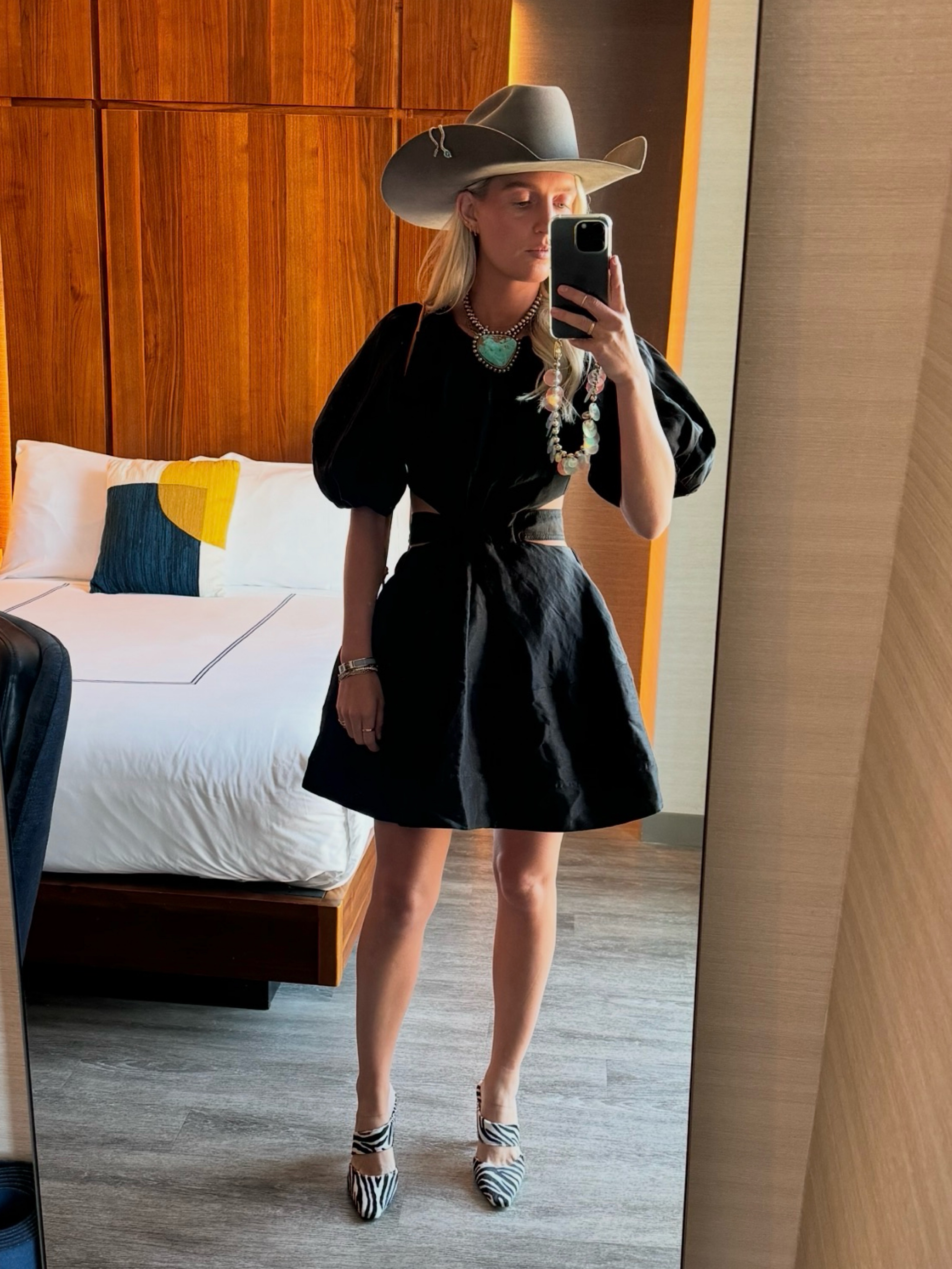 aje short black dress Sacha Mini Dress